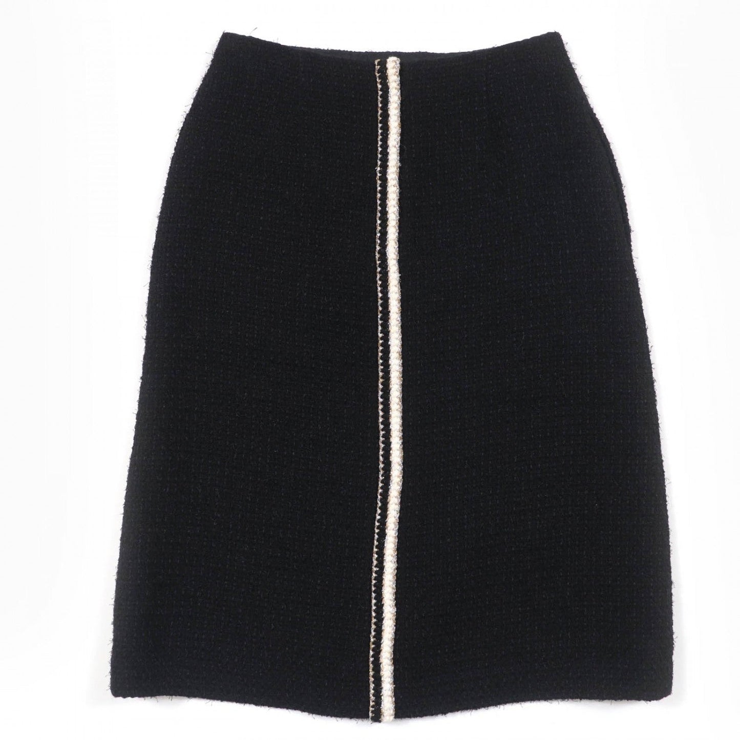 CHANEL skirt P64628V19676 wool black 34
