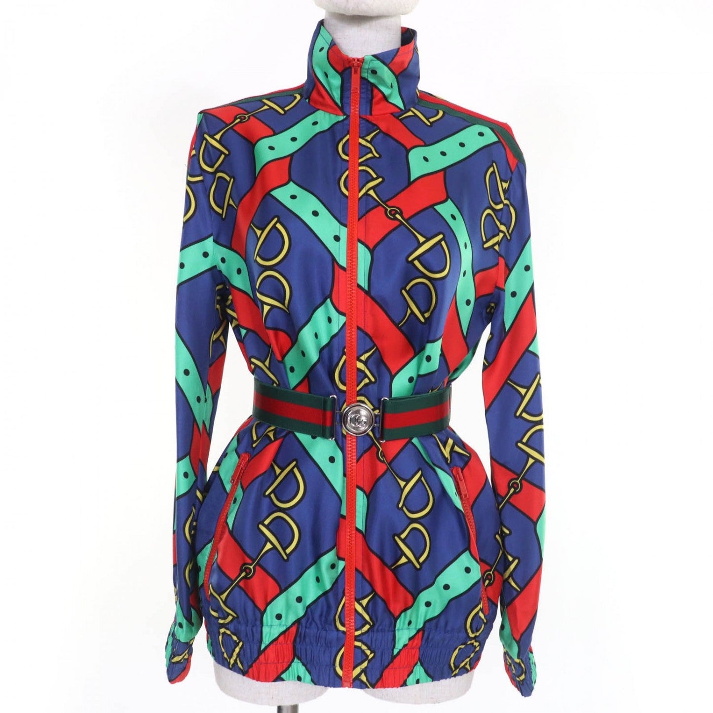 GUCCI Jacket 743005 silk multicolor XS