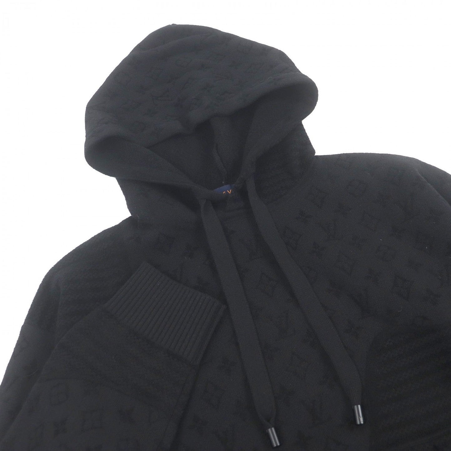 LOUIS VUITTON Hoodie 1AHCMW wool black Graphic Jacquard Hoodie S