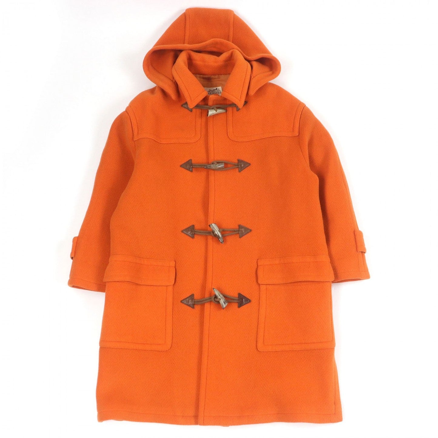 HERMES coat hair Orange 46