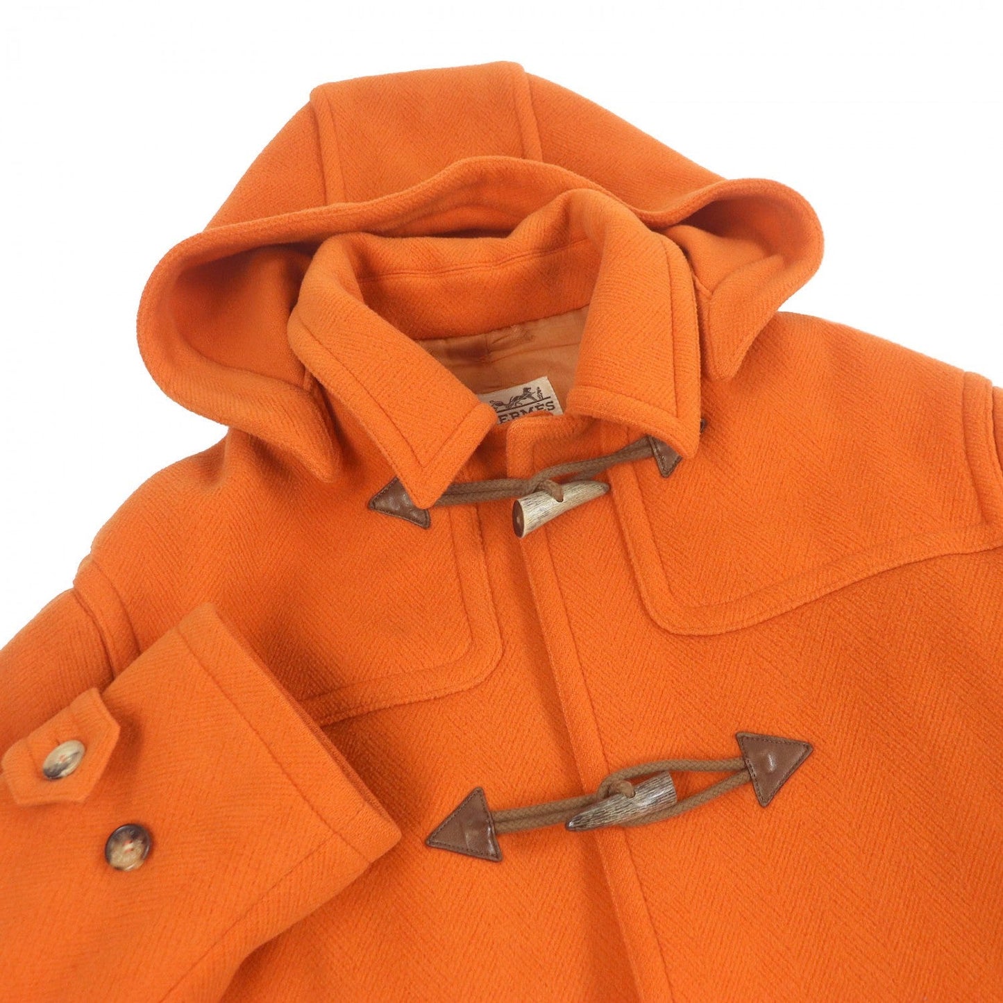 HERMES coat hair Orange 46