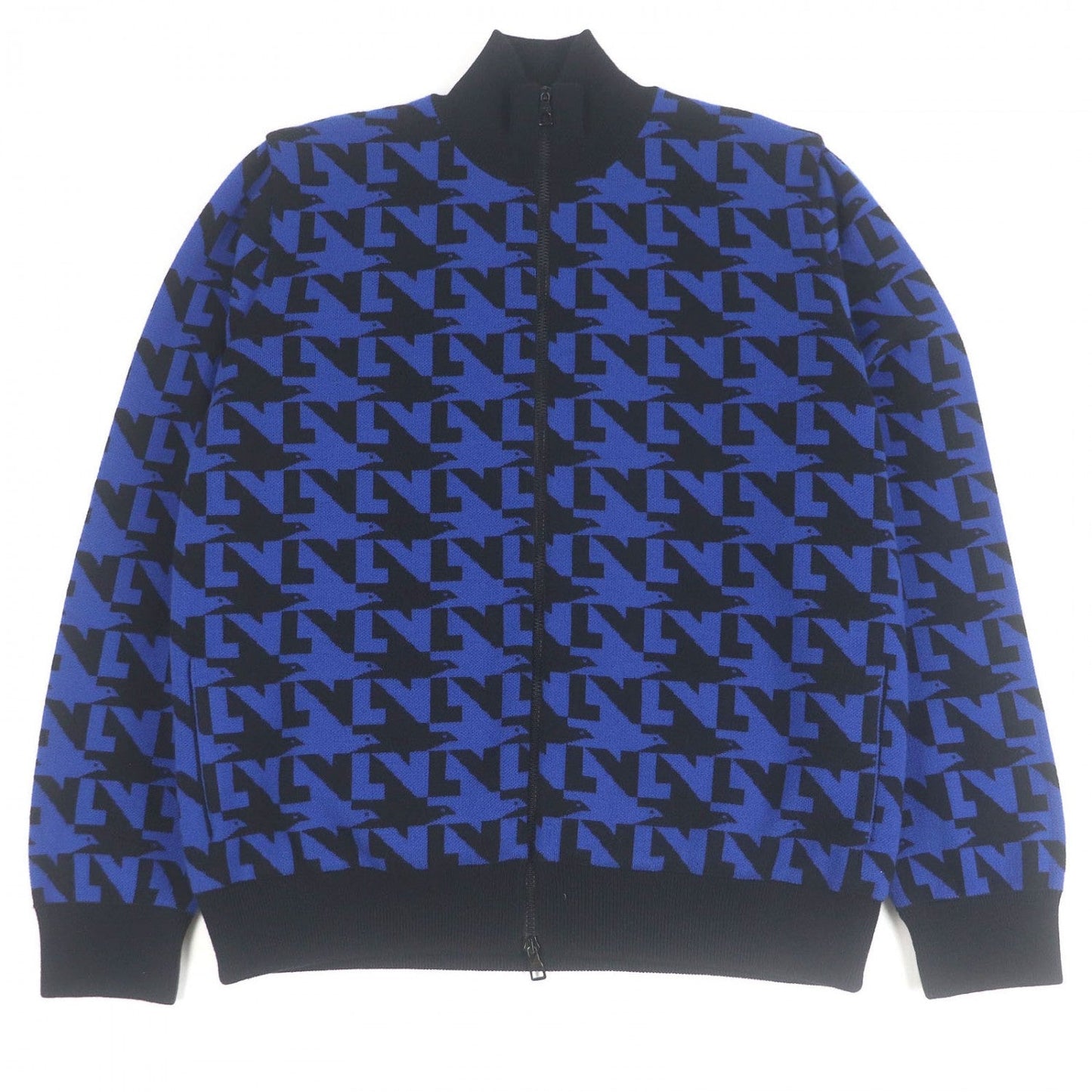 LOUIS VUITTON Blouson wool blue-black XXL