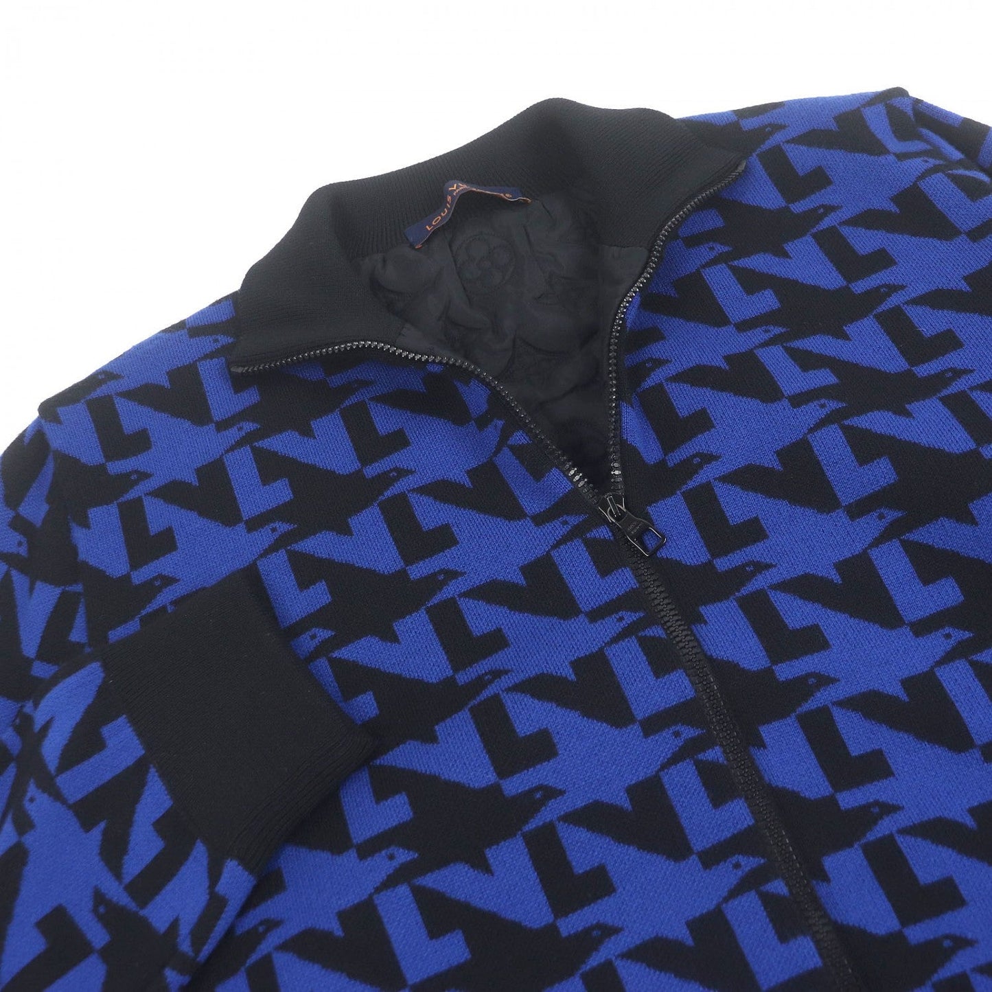 LOUIS VUITTON Blouson wool blue-black XXL