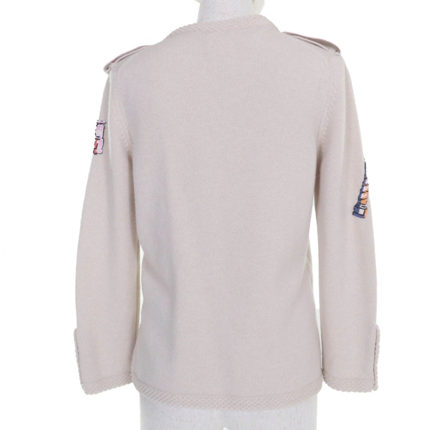 CHANEL cardigan 06Ã¯Â¼Â£ P27653V20072 cashmere beige 40