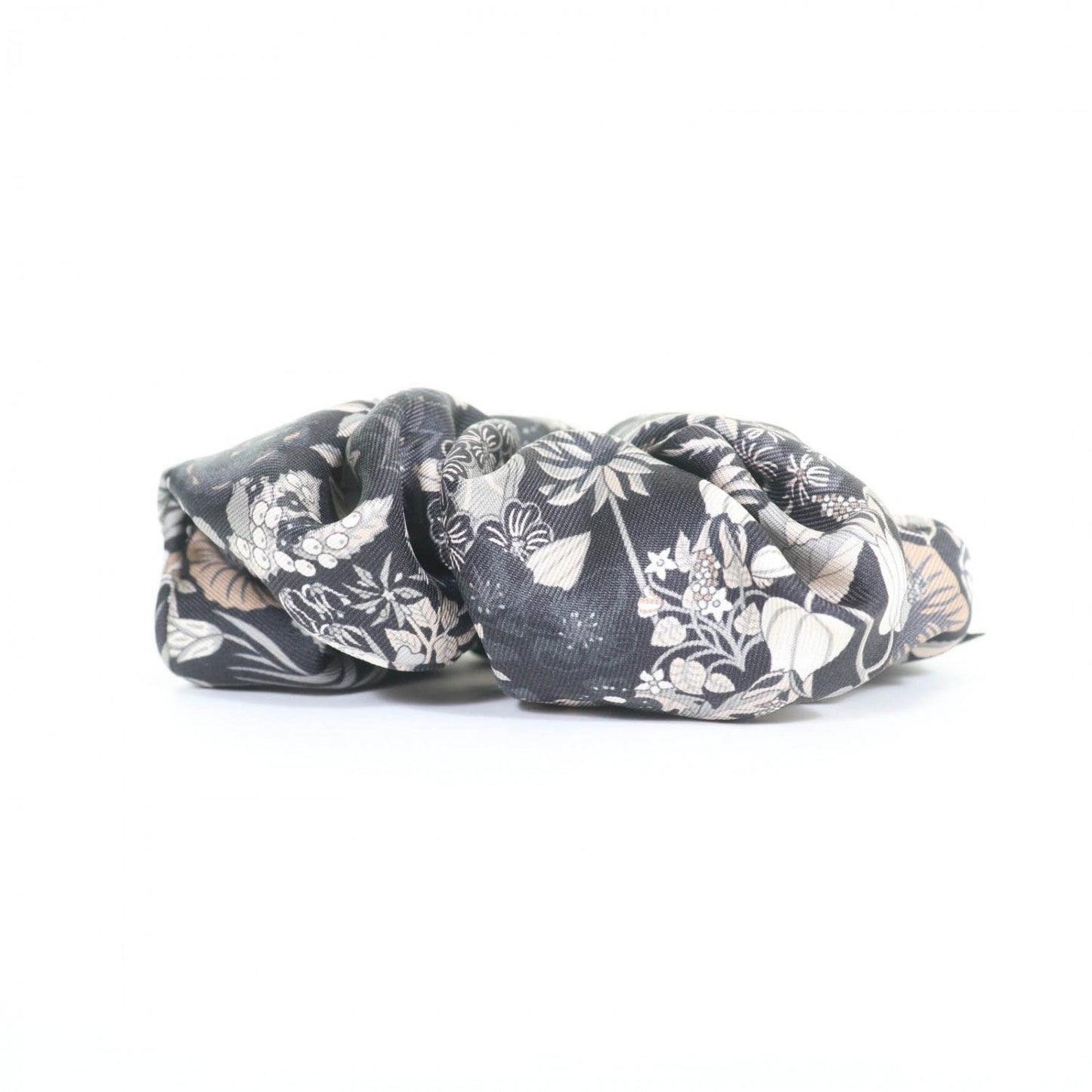 HERMES hair accessory silk Multi Scrunchie Claudia Bloom