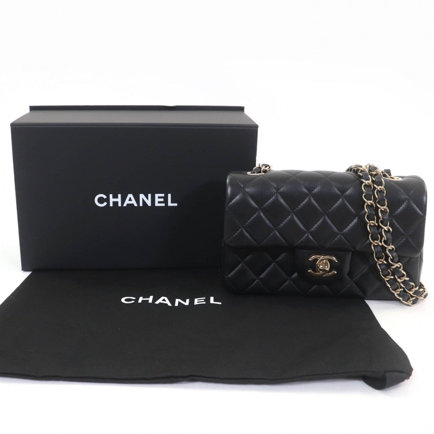 CHANEL Shoulder Bag A69900 lambskin black Mini Matrasse 20