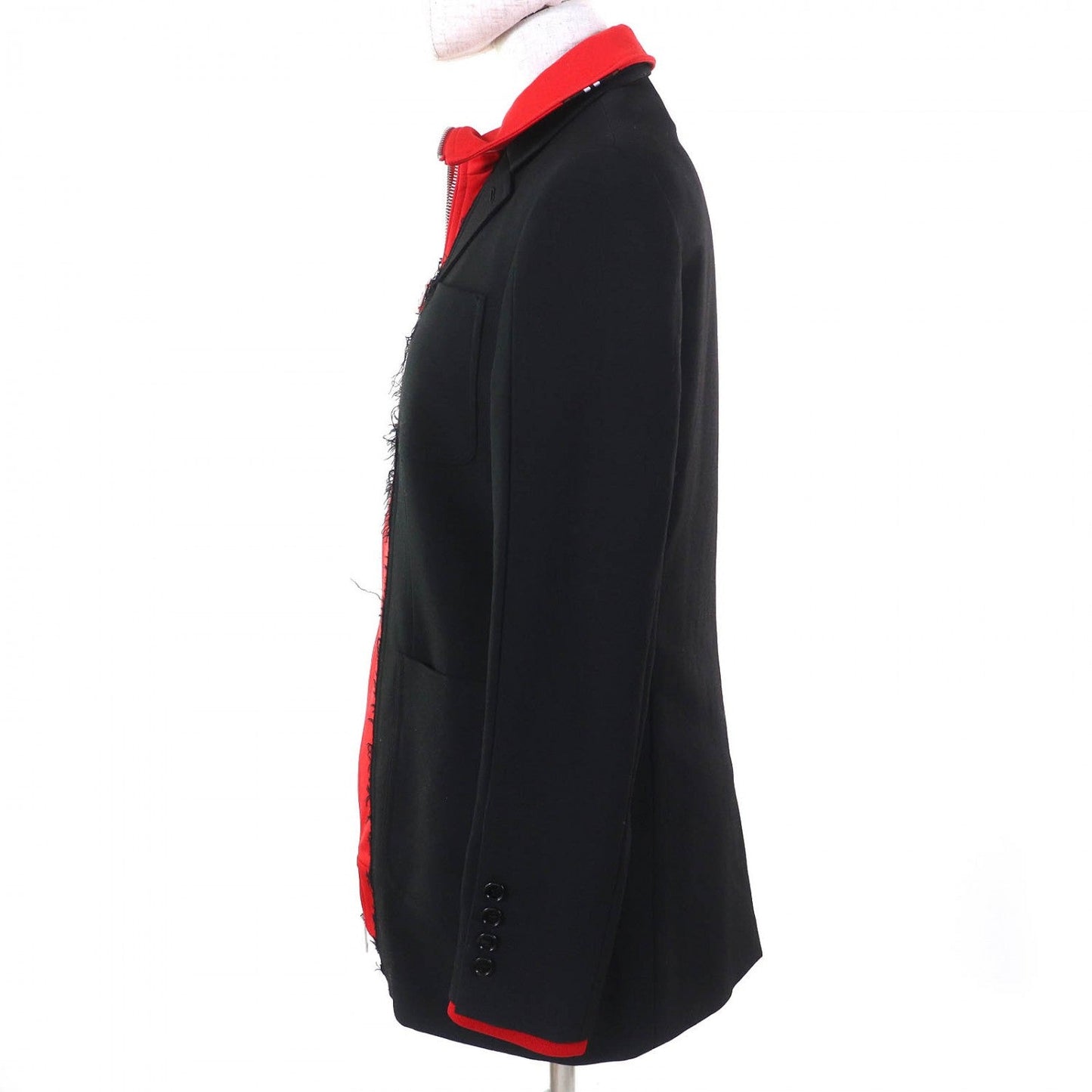 BURBERRY Track jacket 4562545 linen Black red 38
