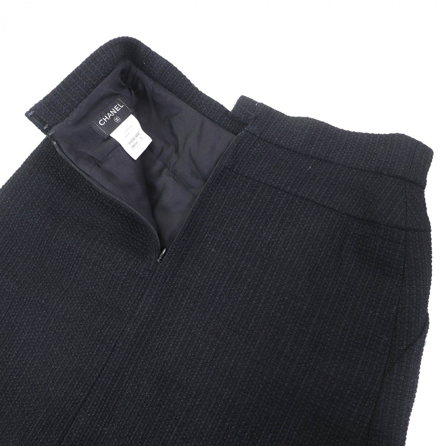 CHANEL Tight Skirt P51038 cotton black 40