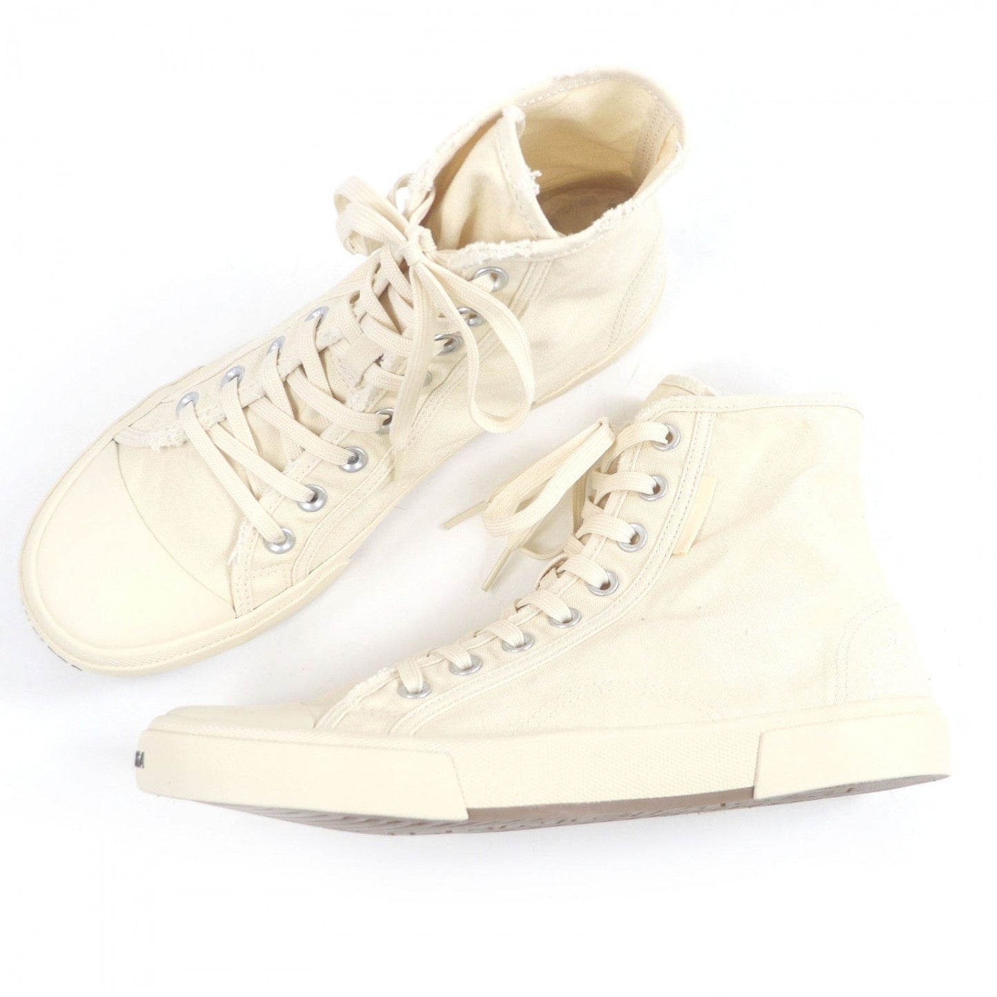 BALENCIAGA High cut sneakers 688752 canvas Ivory PARIS HIGH TOP 43