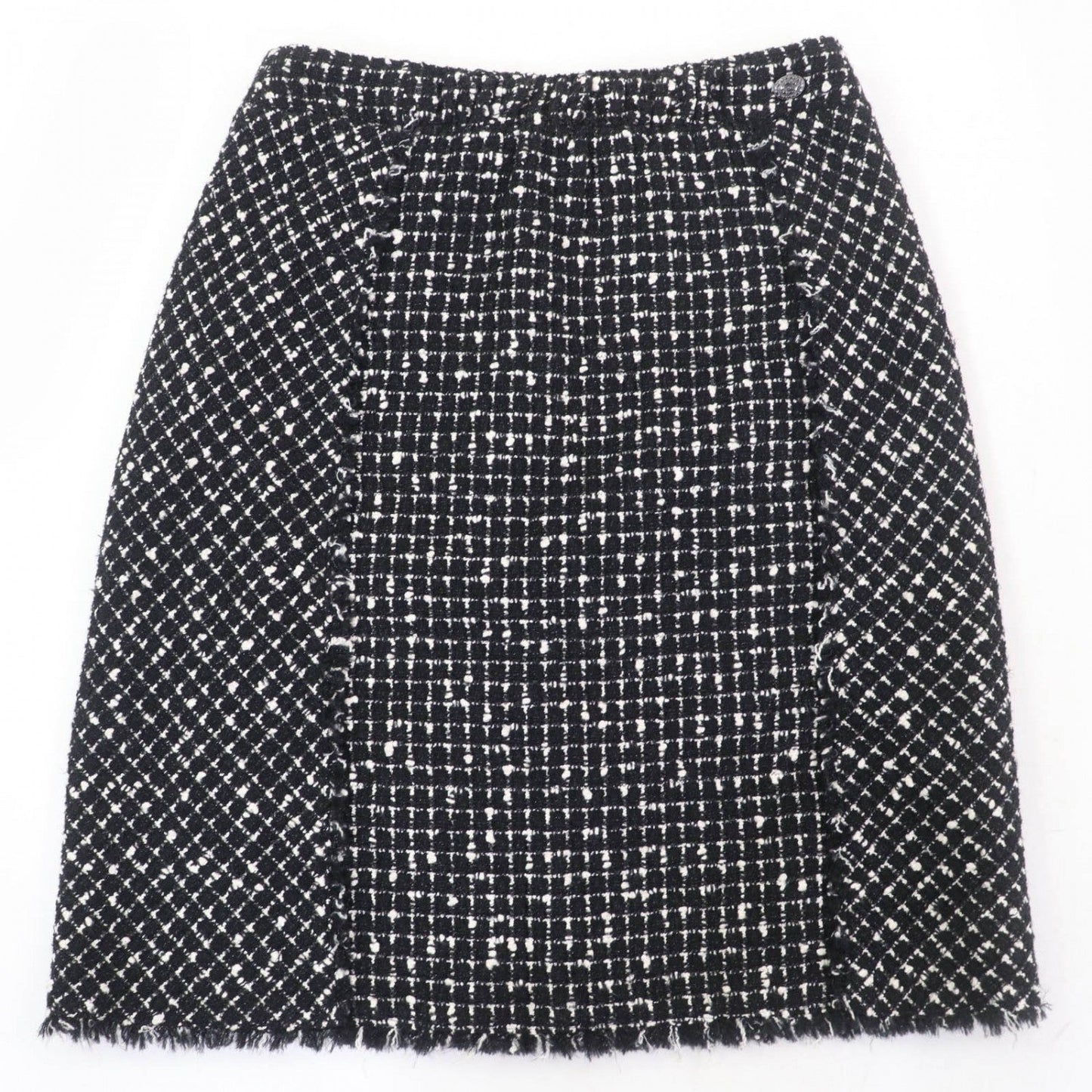 CHANEL Tweed skirt P39620V28543 wool Black type 38