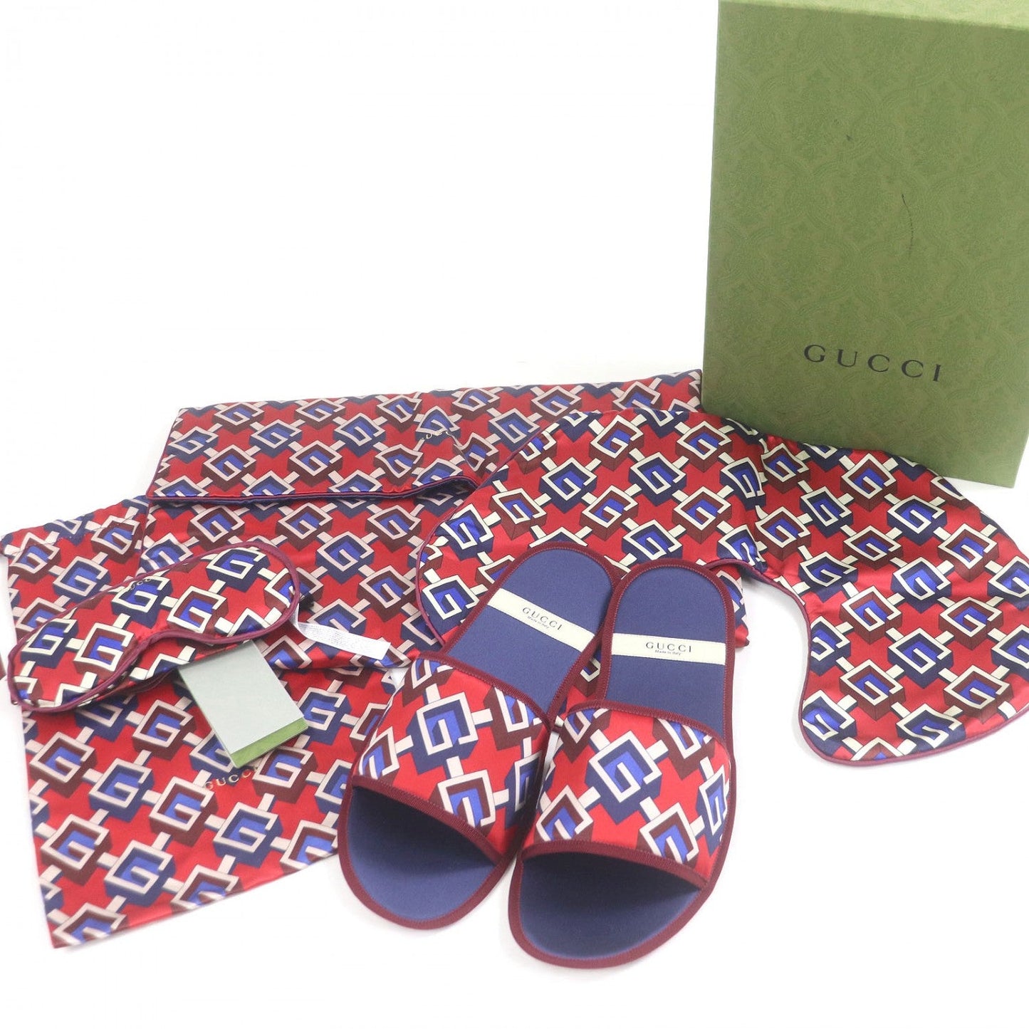 GUCCI Other shoes 662431 silk Red navy XL