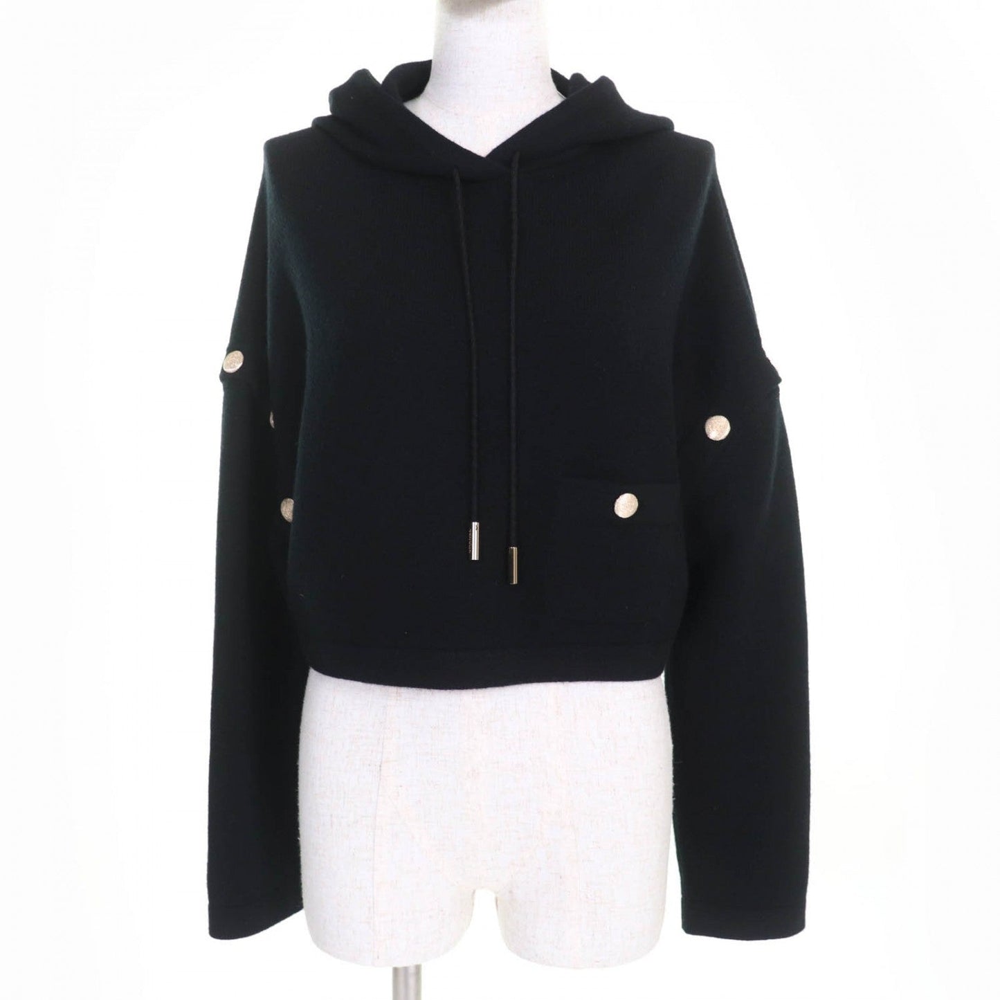 CHANEL Hoodie P72799K10443 cashmere black 34