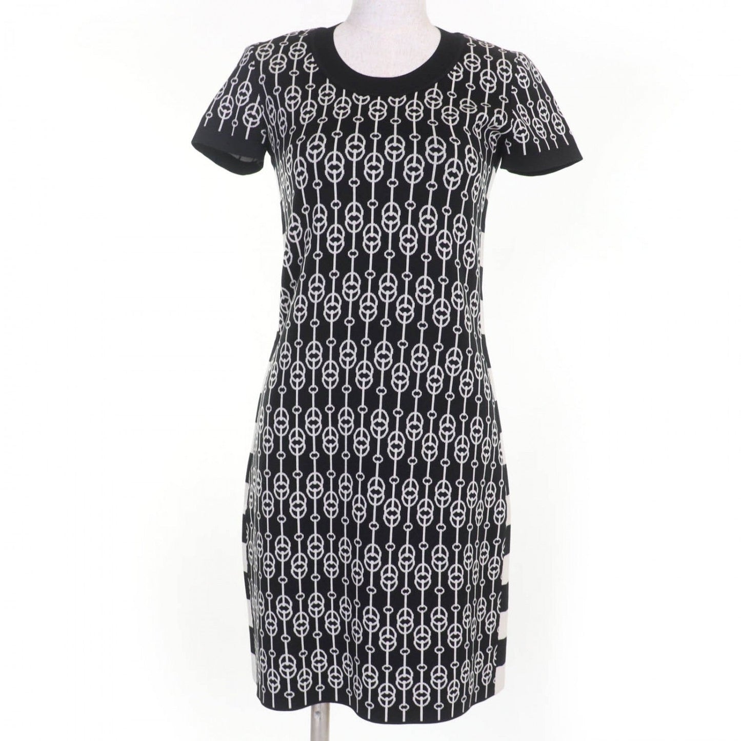 HERMES one piece 2E2500D4 silk Black type 36