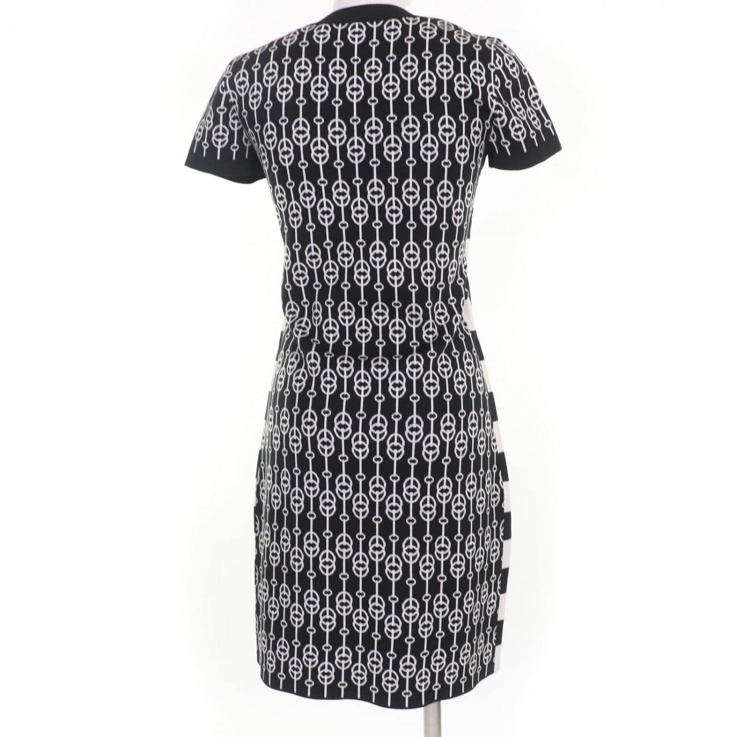 HERMES one piece 2E2500D4 silk Black type 36