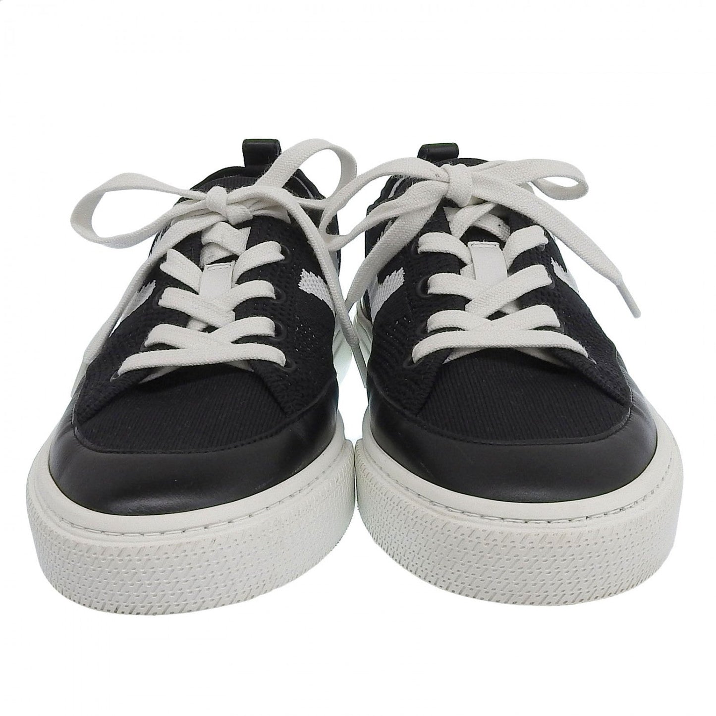 HERMES sneakers knit Black White deep 37