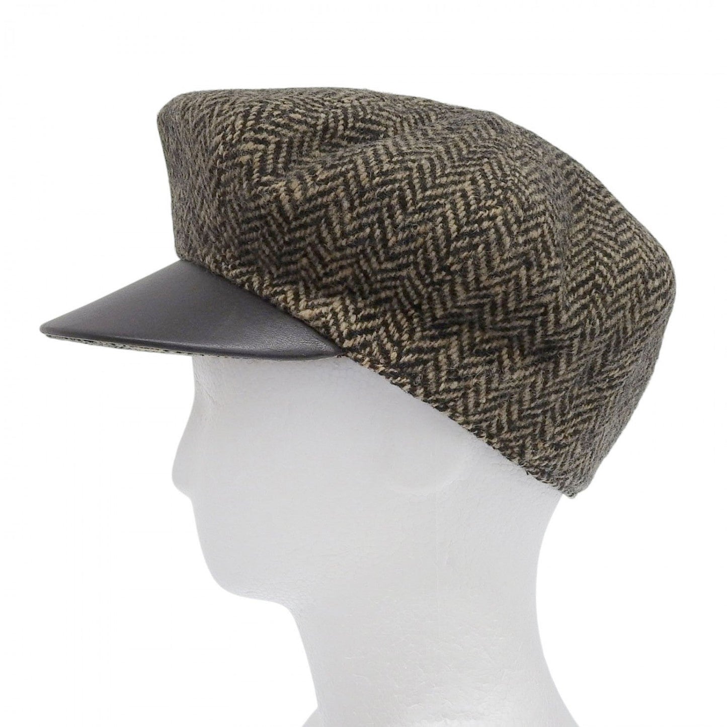 HERMES Casquette wool Brown 56