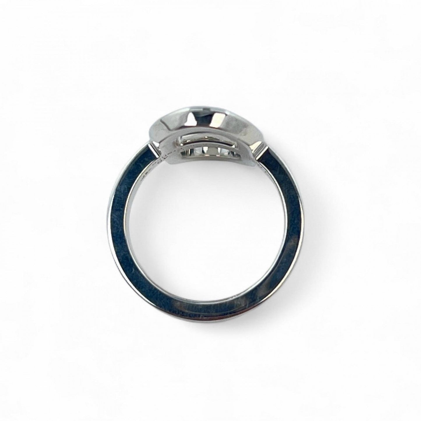 HERMES Ring SV925 Silver Ever Chene Dunkle PM 48