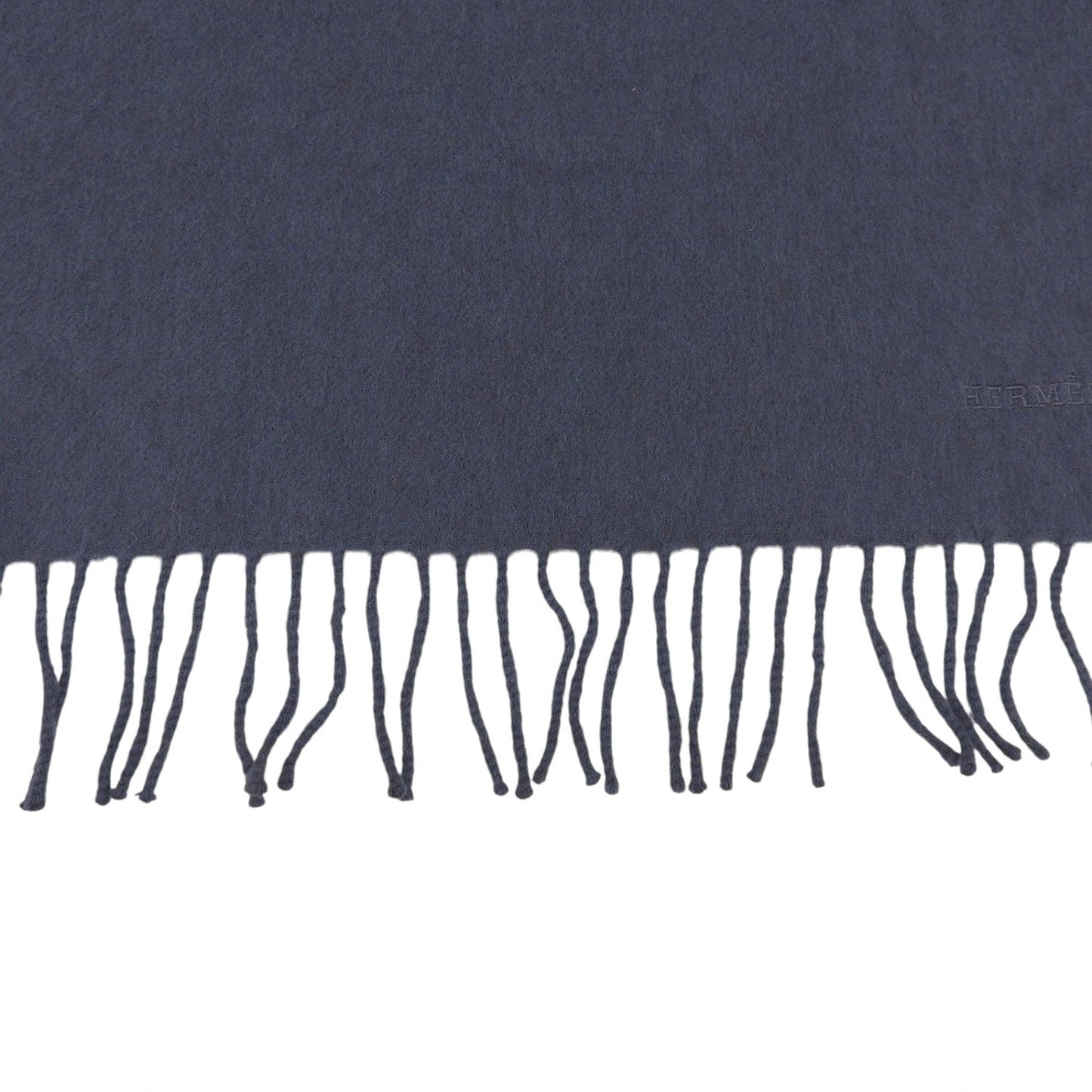 HERMES Scarf cashmere gray