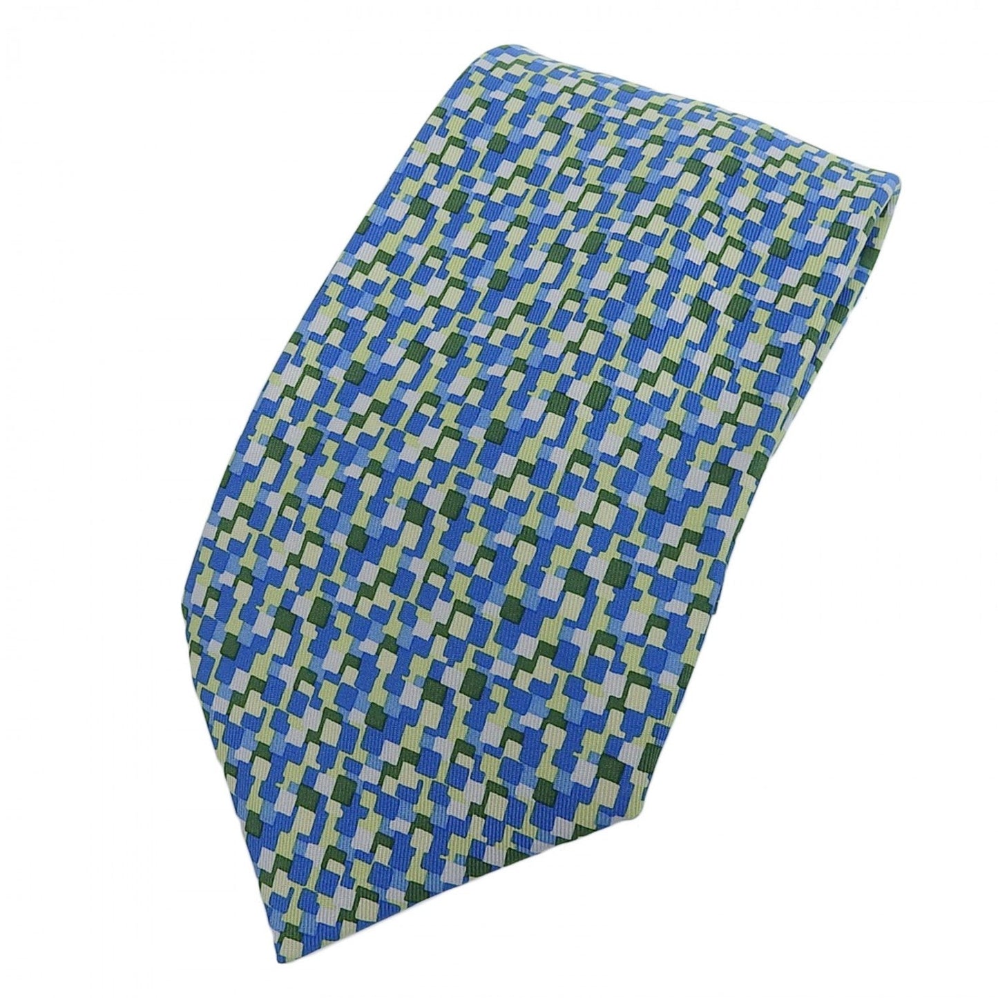 HERMES tie 5089 PA silk Blue Green Type Multi