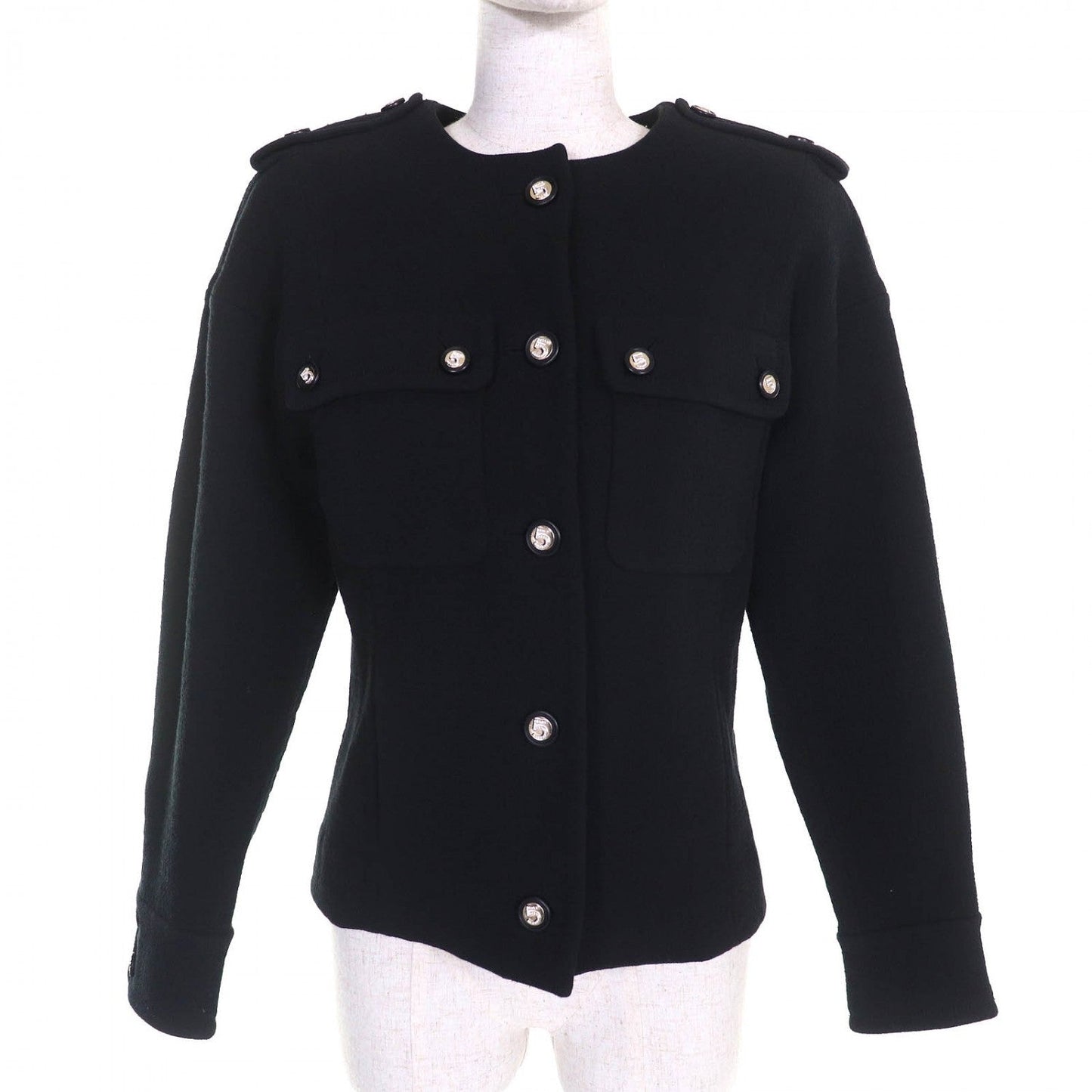 CHANEL No color jacket 21S P70545 cotton black 34