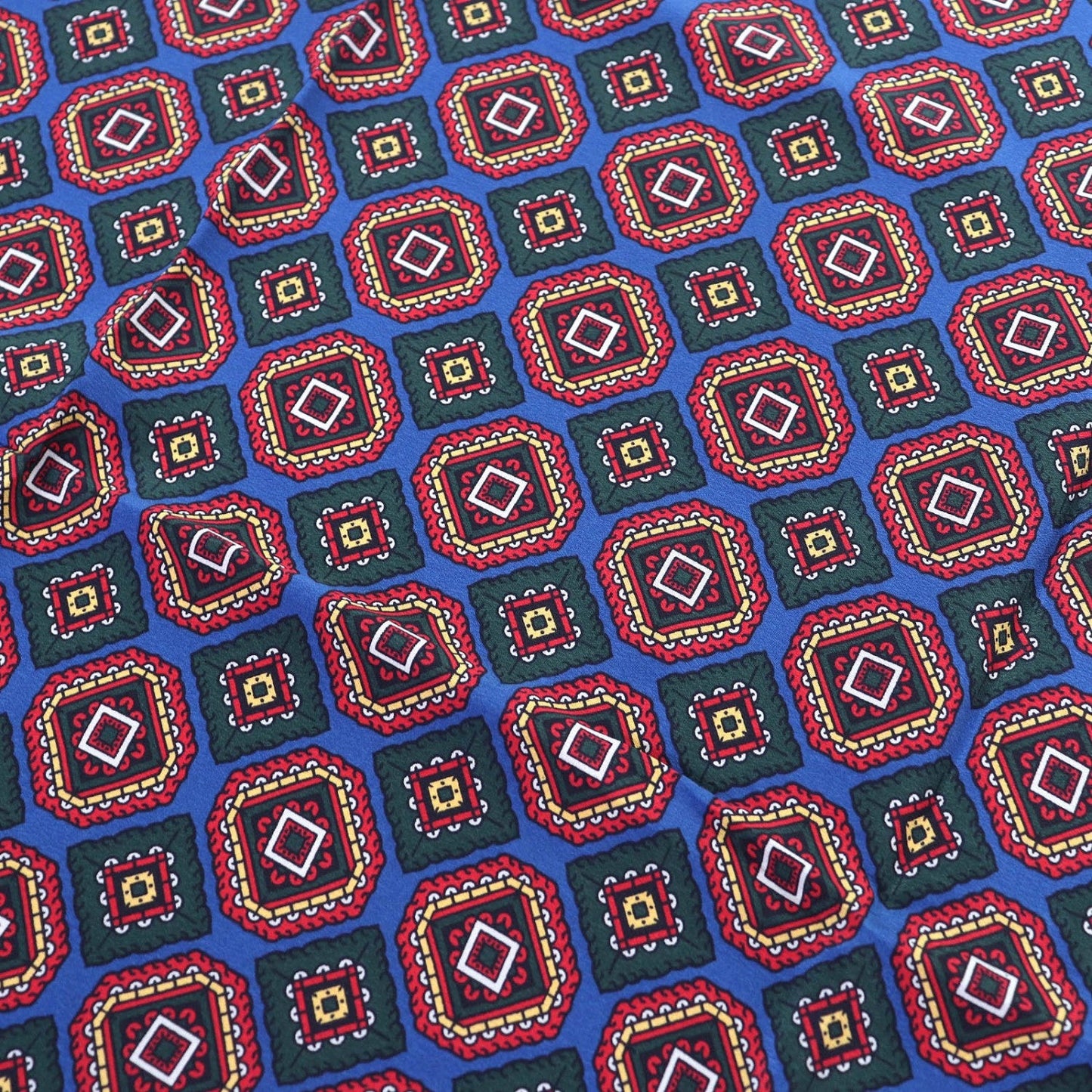 CHANEL scarf silk Blue Red type
