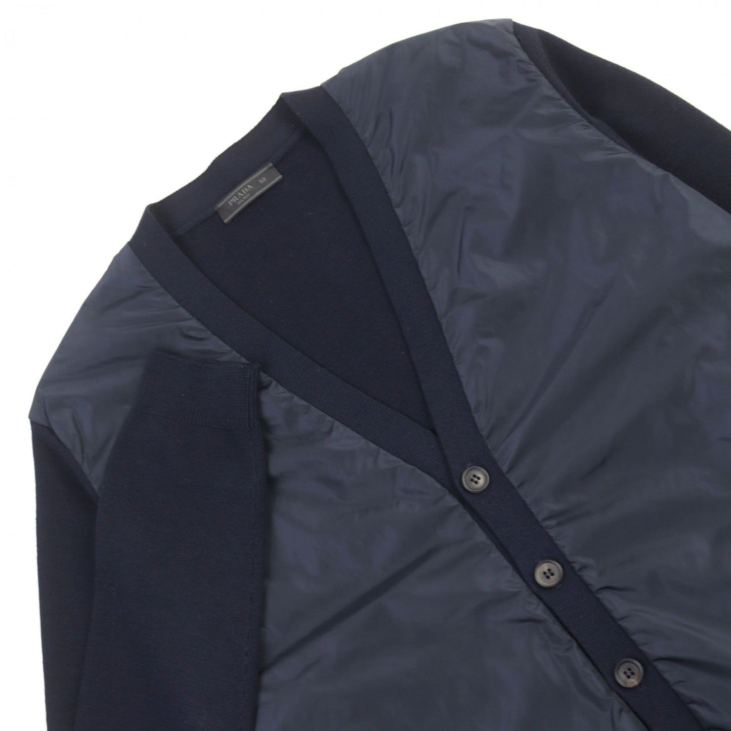PRADA cardigan SMC381 wool Navy 50