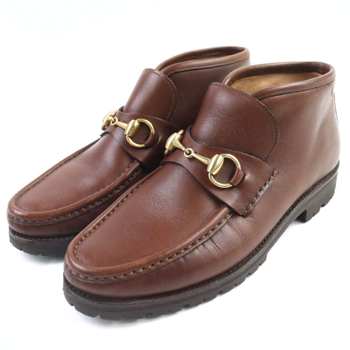 GUCCI Ankle boots 104 0088 leather Brown 37.5
