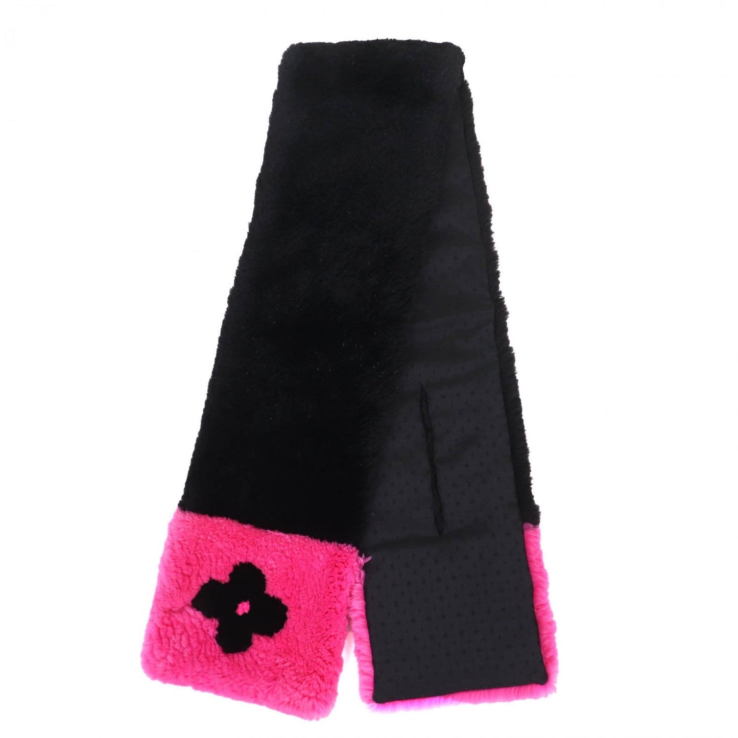 LOUIS VUITTON Scarf M70872 Beaver Black pink Escalp LV in the City