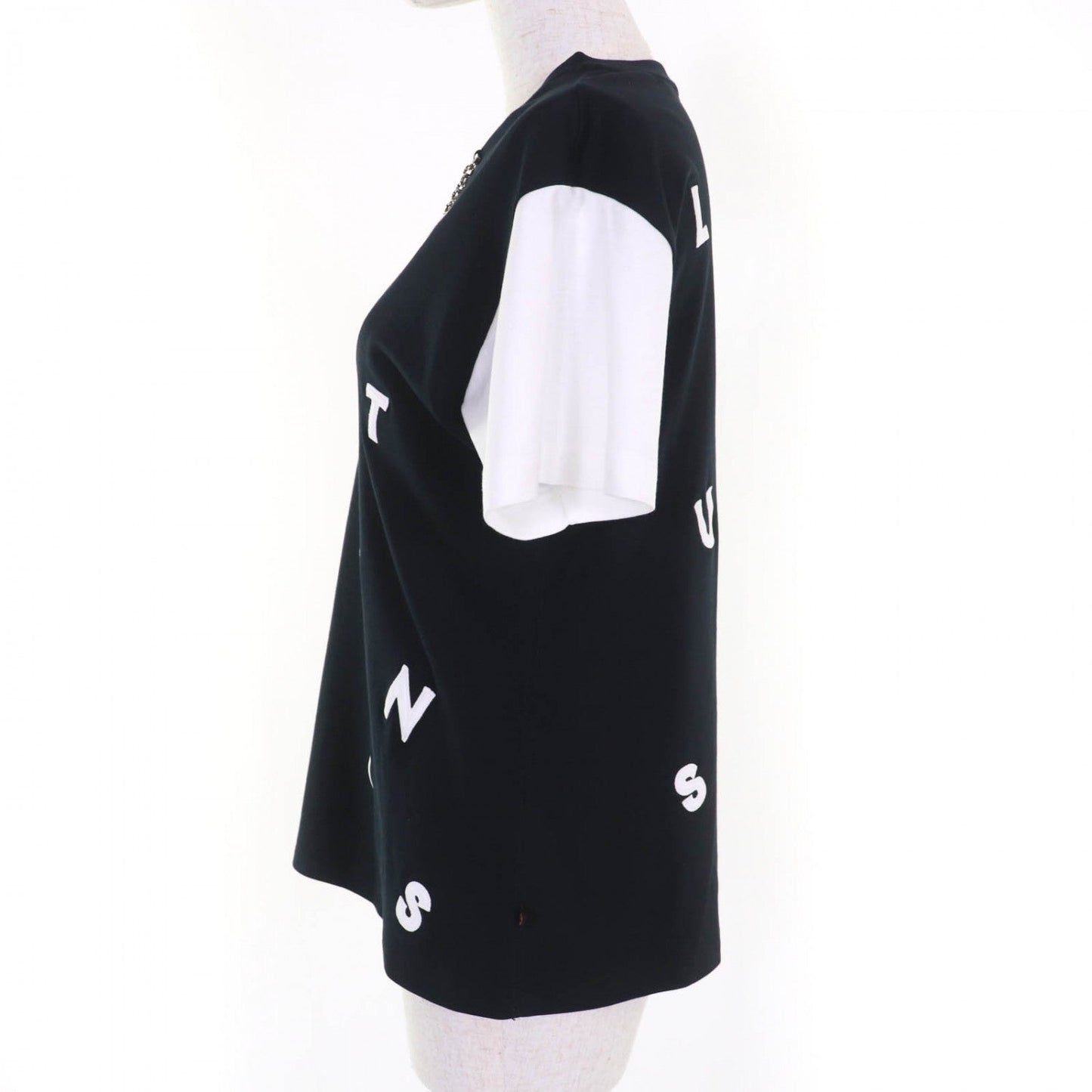 LOUIS VUITTON Short sleeve T-shirt FFTS02JG2 cotton Black White S