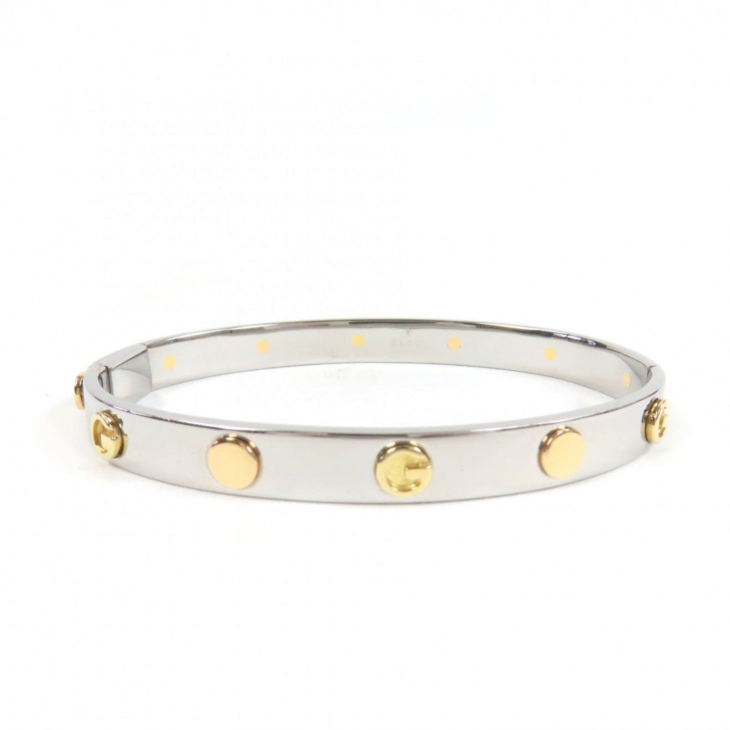 GUCCI Bangle Stainless Steel Silver gold 17
