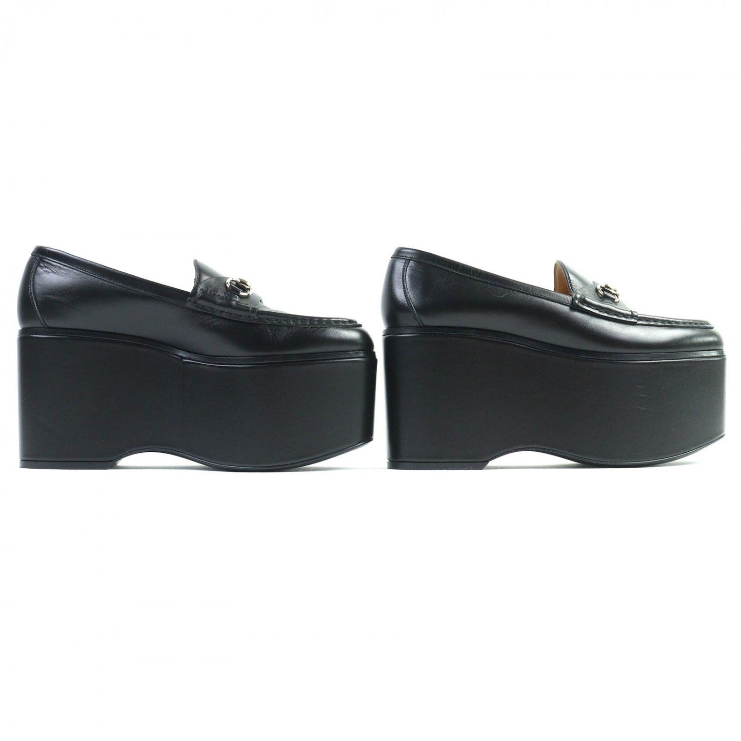 GUCCI loafers 782808 leather black 37