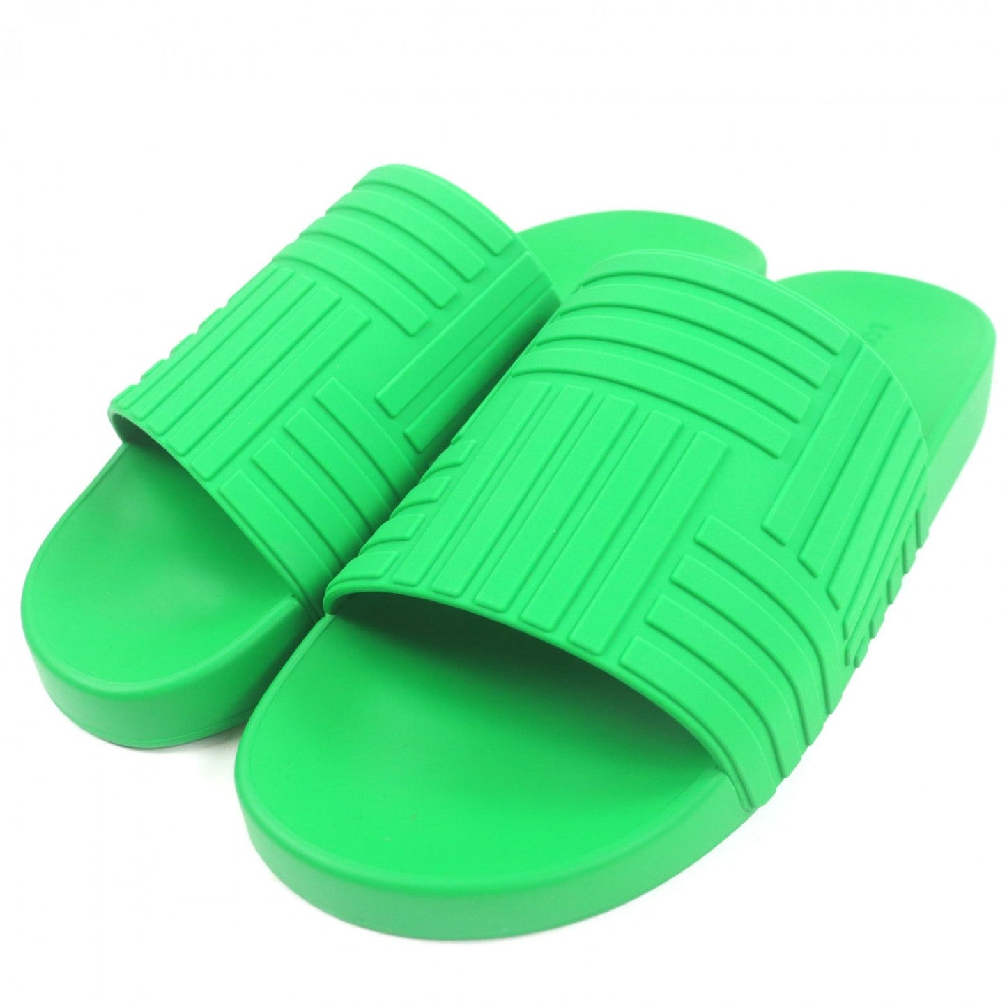 BOTTEGAVENETA Sandals 690105 rubber green SLIDER SANDAL 43