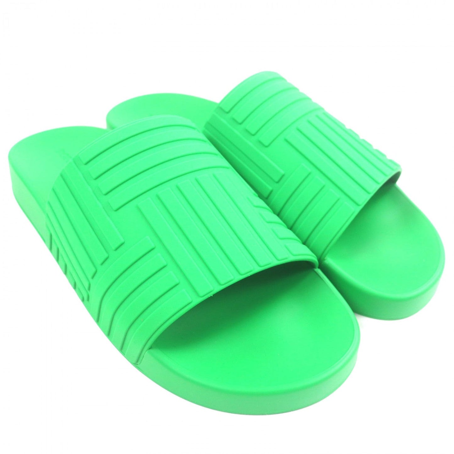 BOTTEGAVENETA Sandals 690105 rubber green SLIDER SANDAL 43