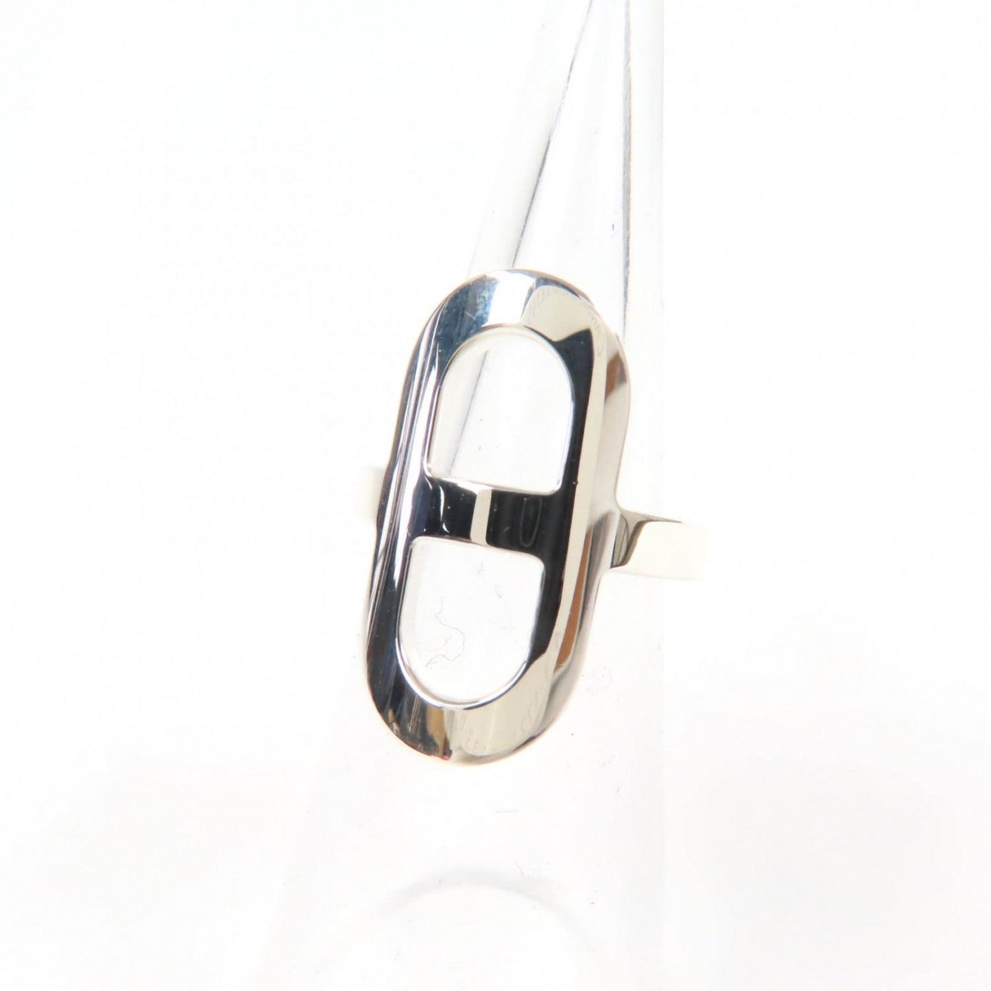 HERMES Ring AG925 Silver EverChene Dunkle PM Ring 46