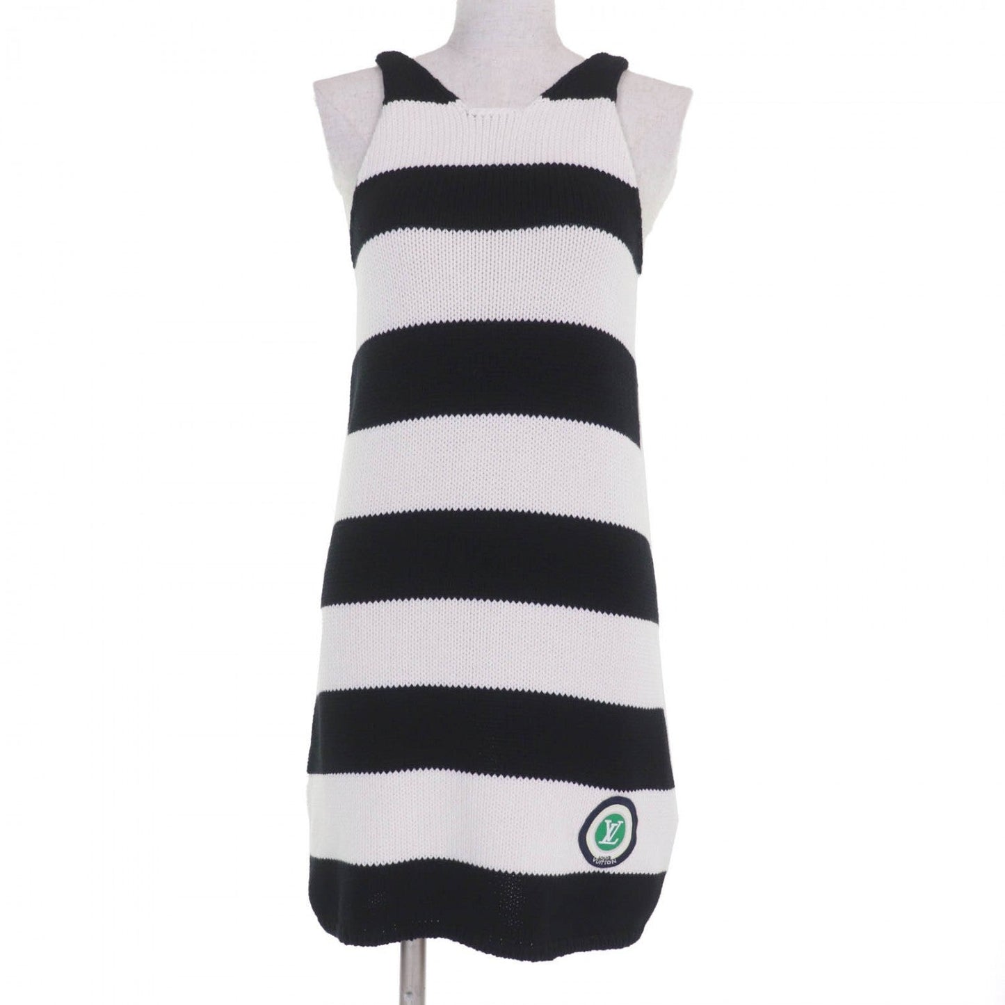 LOUIS VUITTON one piece cotton Black White XS