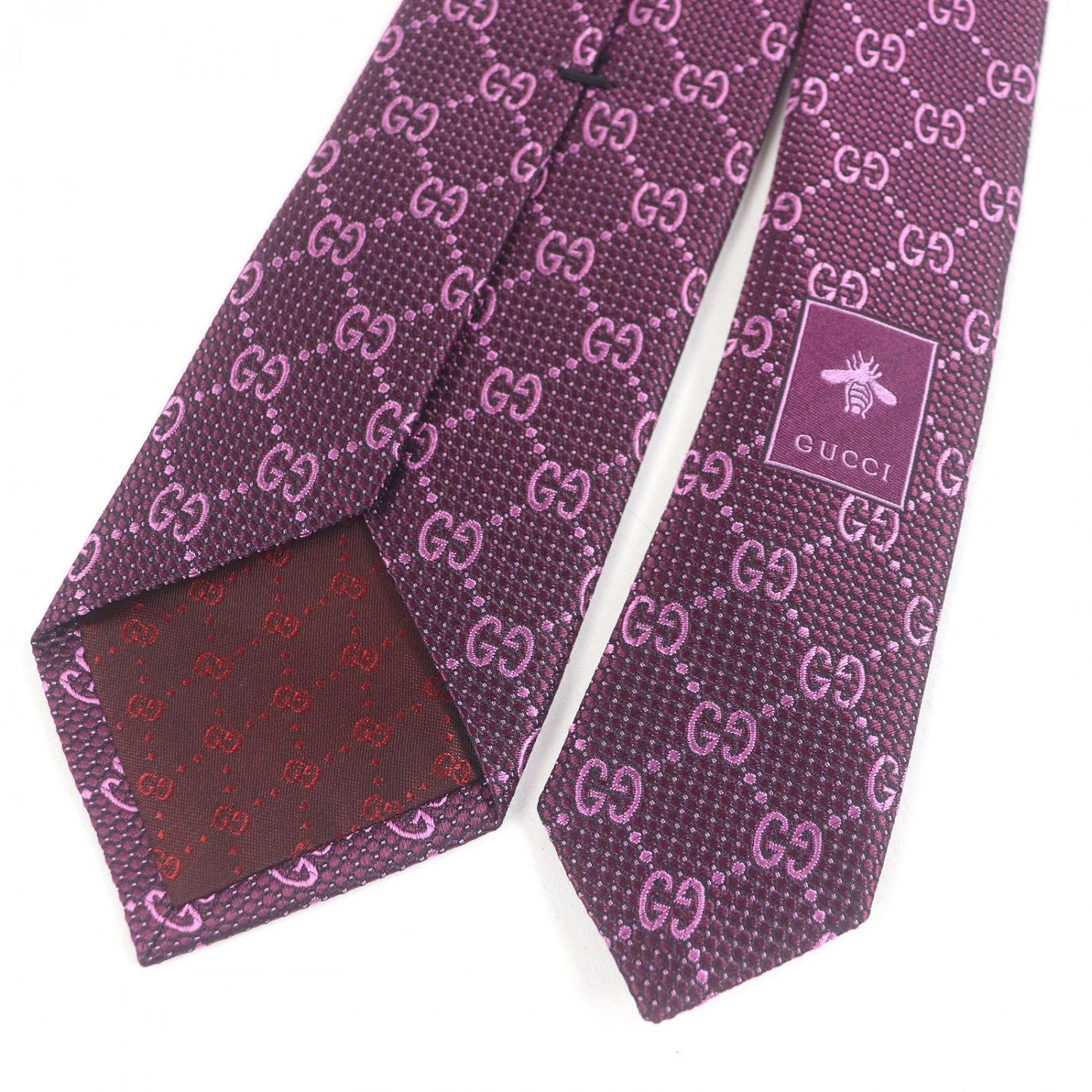 GUCCI tie 408865 silk purple 148Ã7cm