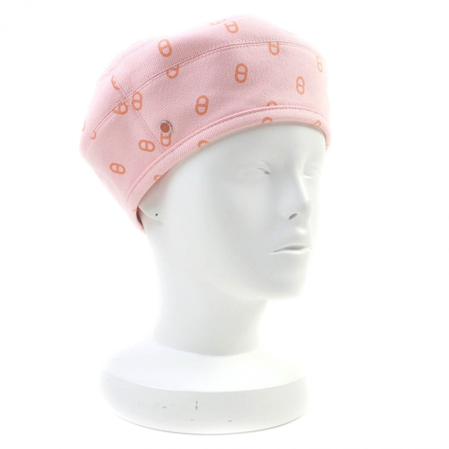 HERMES beret cotton pink Saint Honoré 56