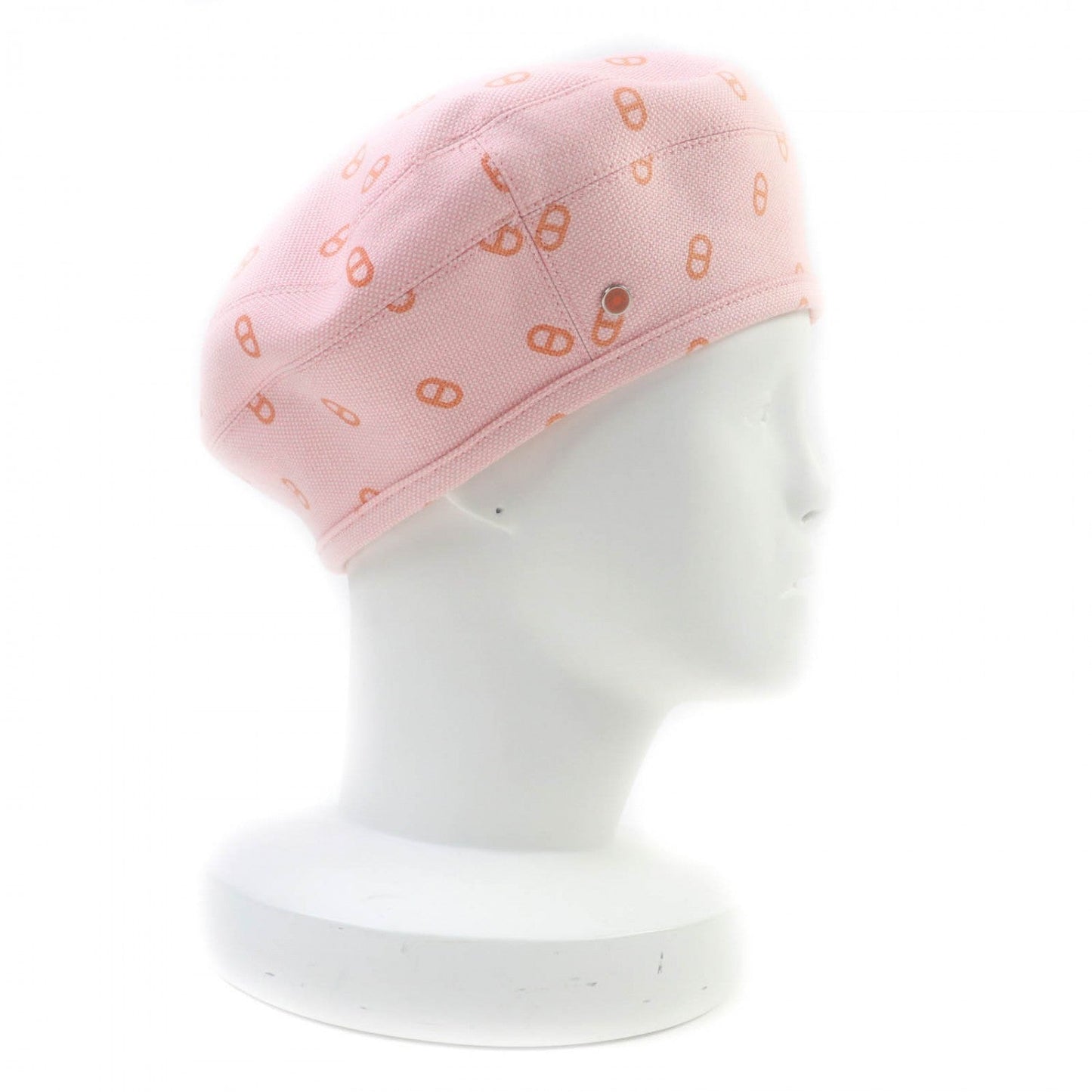 HERMES beret cotton pink Saint Honoré 56