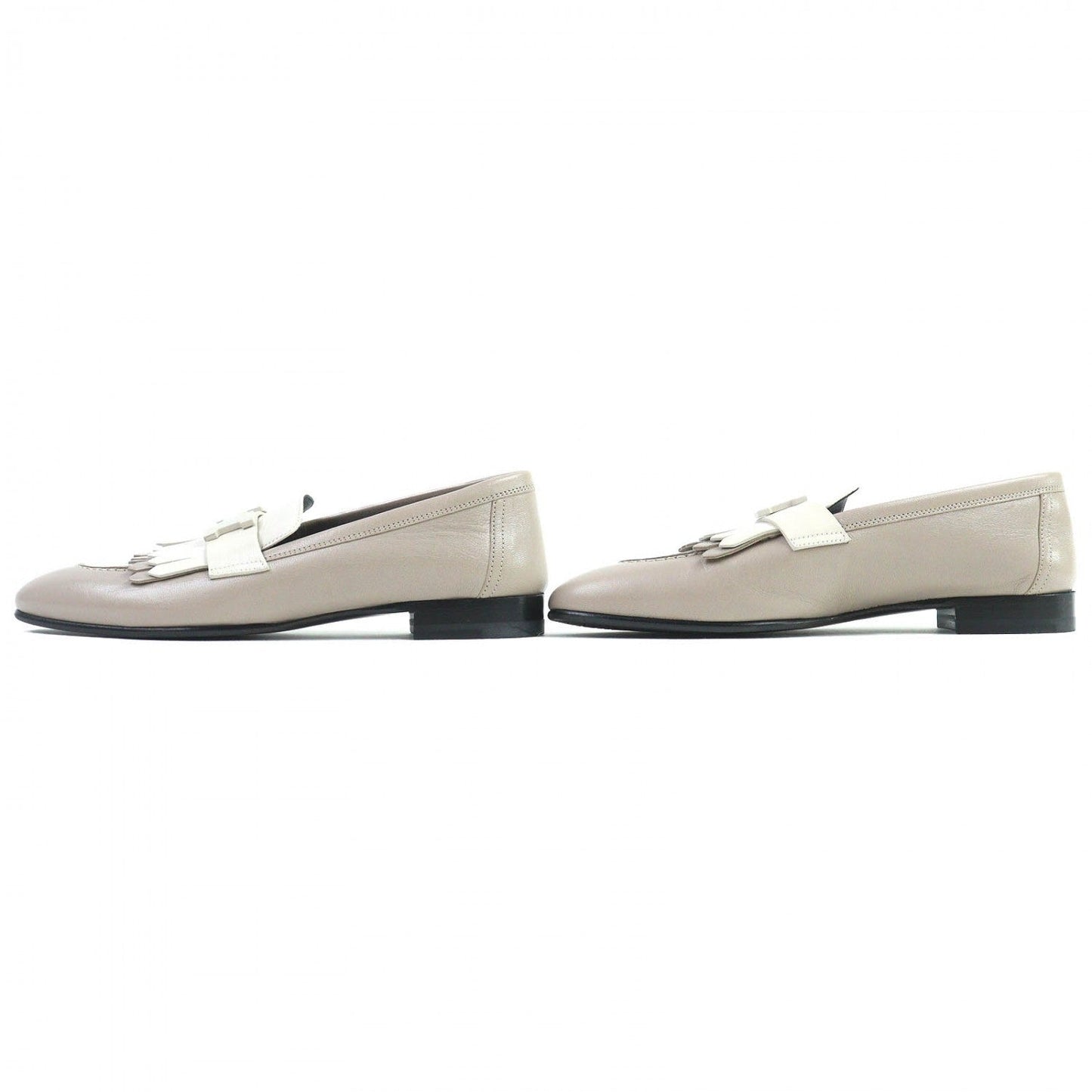 HERMES loafers 232136Z leather Beige type Royal 36