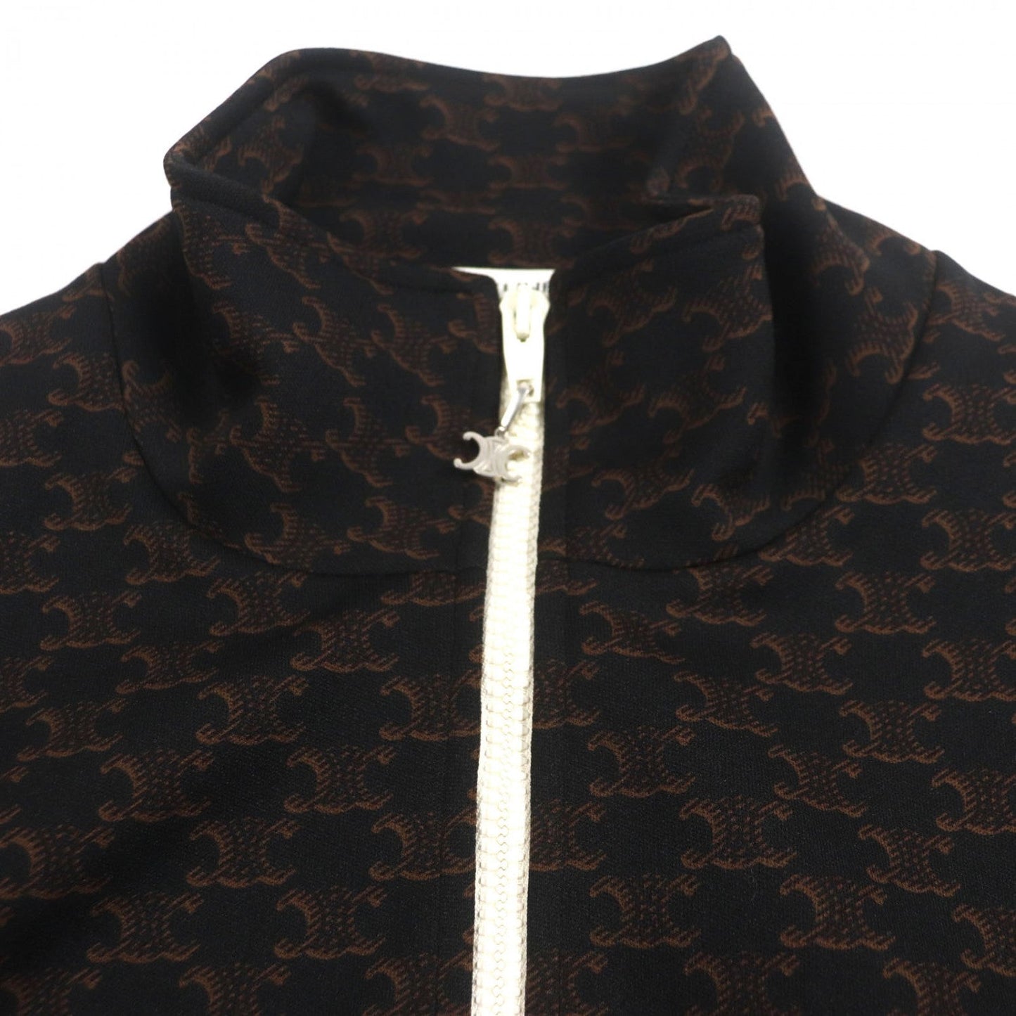 CELINE Jacket 2Y74A366 polyester Dark brown S