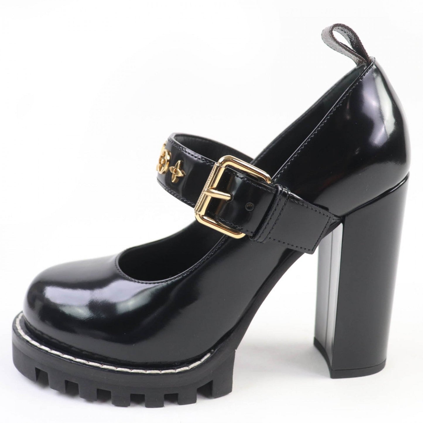 LOUIS VUITTON Leather shoes leather black Star trail 37