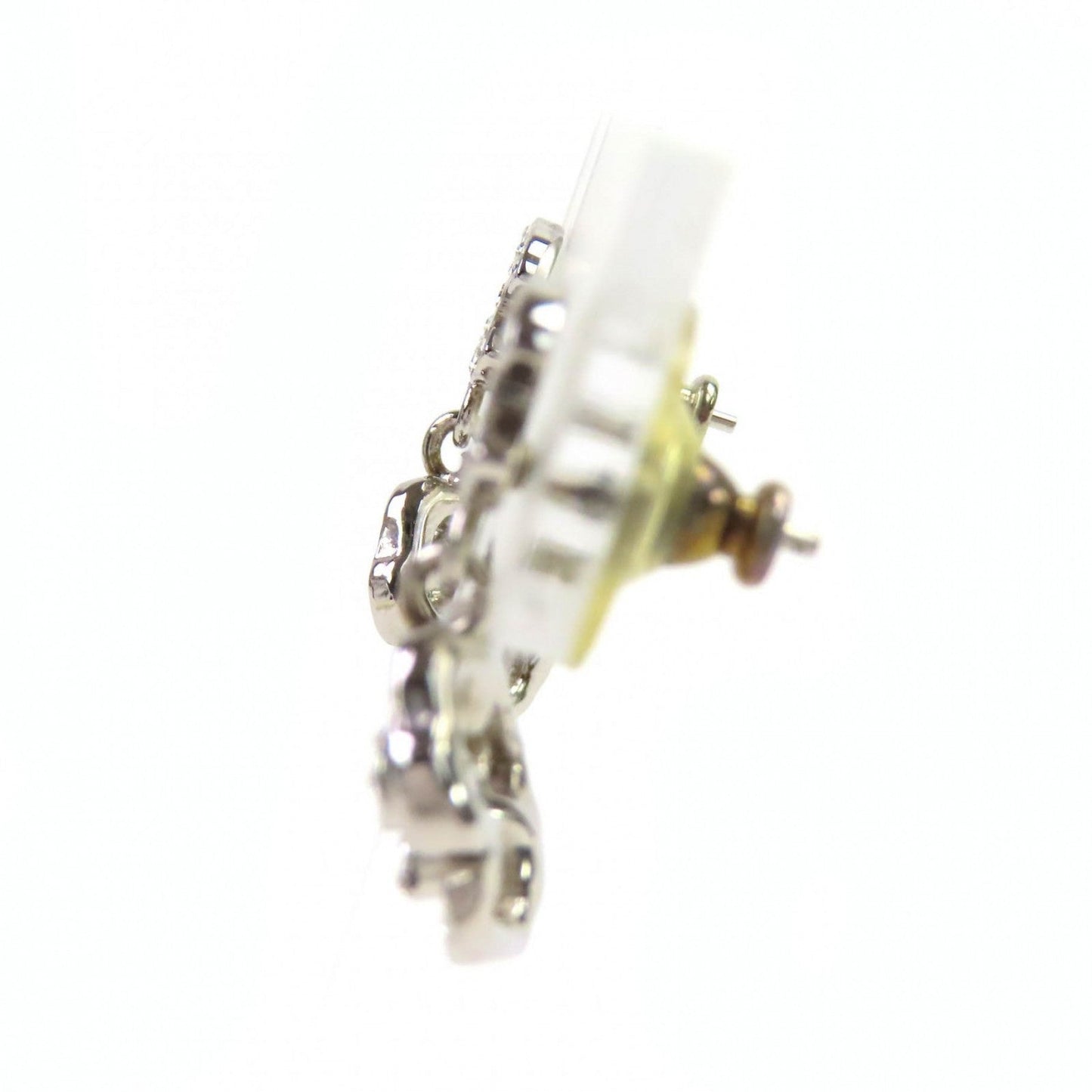 CHANEL Pierce 07A metal Silver COCO Mark Camelia