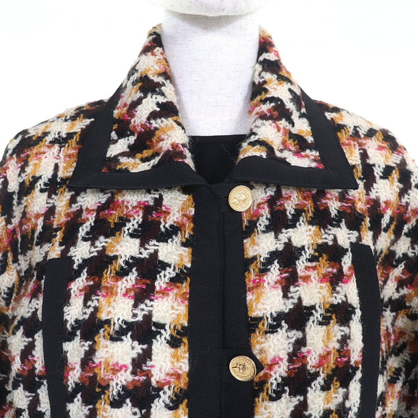 CHANEL setup wool Multicolor black 40