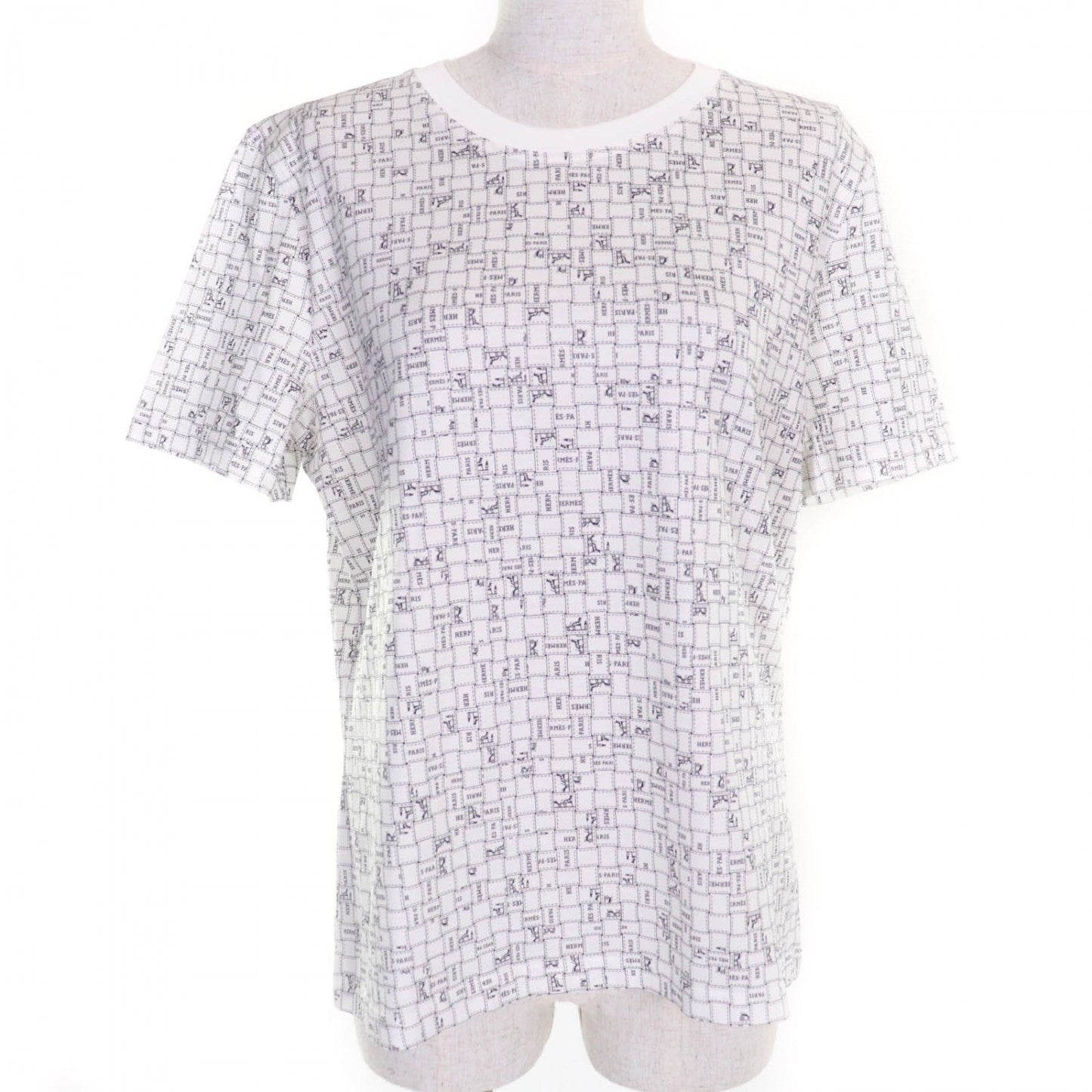 HERMES Short sleeve T-shirt 5E4645DK cotton white 44