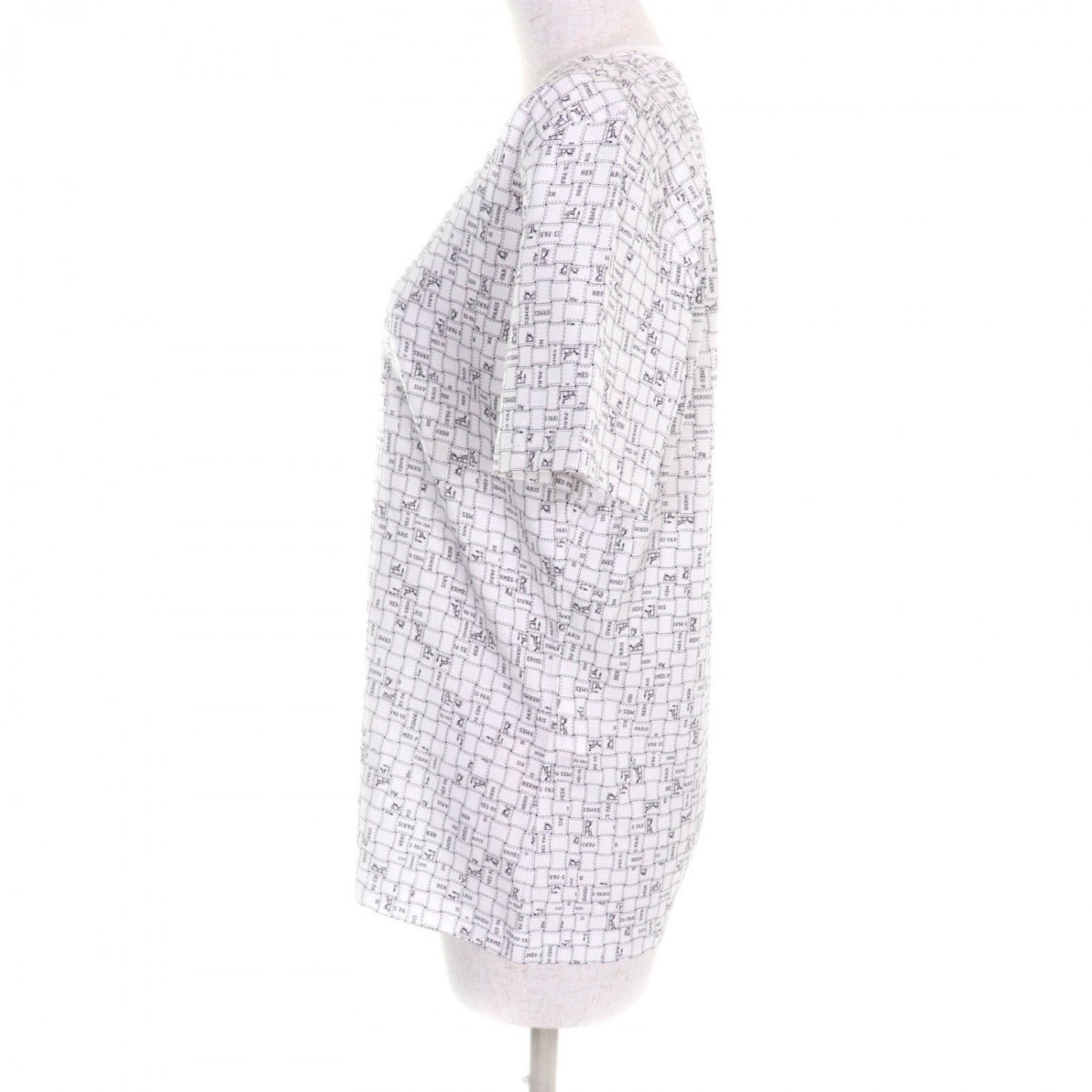 HERMES Short sleeve T-shirt 5E4645DK cotton white 44