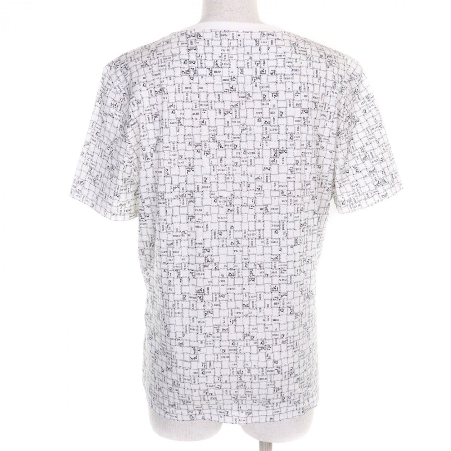 HERMES Short sleeve T-shirt 5E4645DK cotton white 44
