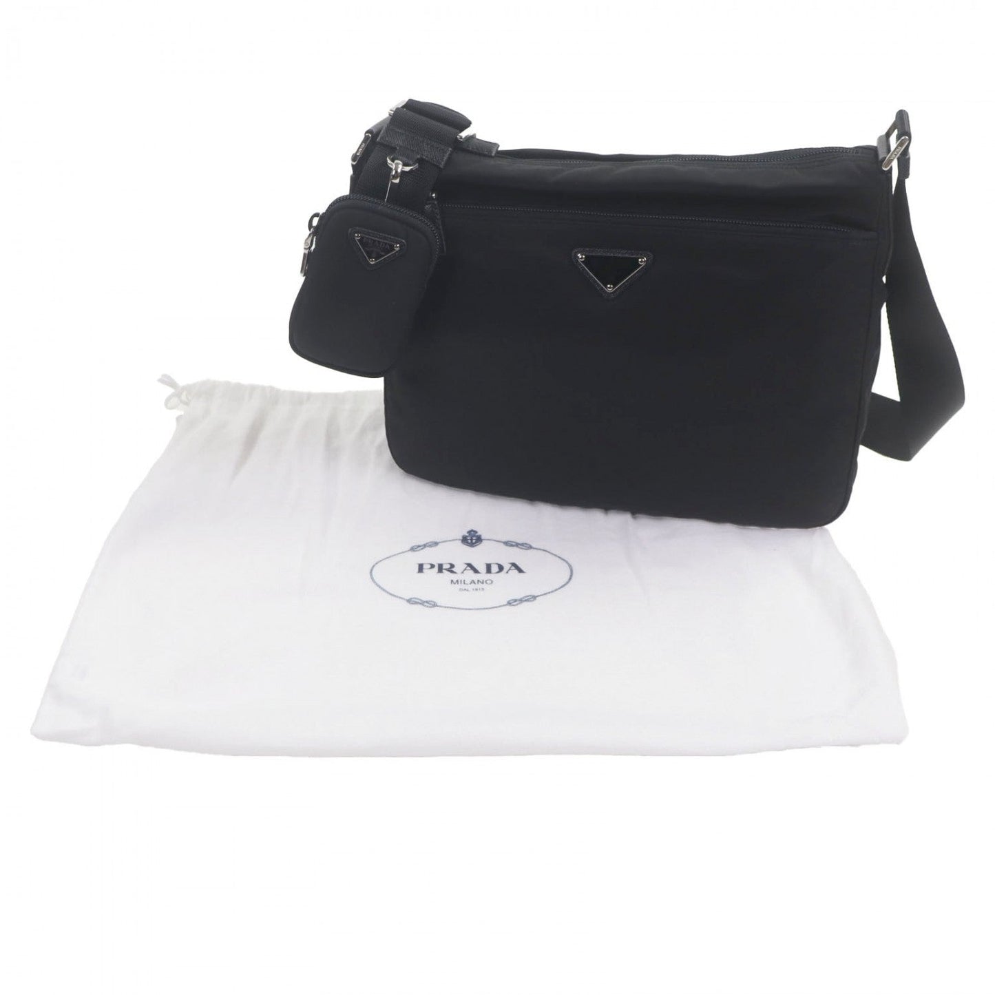 PRADA Shoulder Bag 1BC421 Nylon black