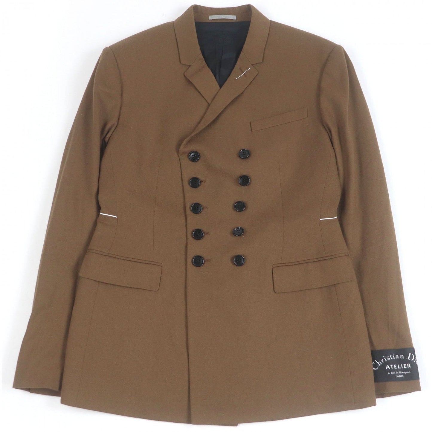 Dior HOMME tailored jacket 833C246M4321 wool Brown 46