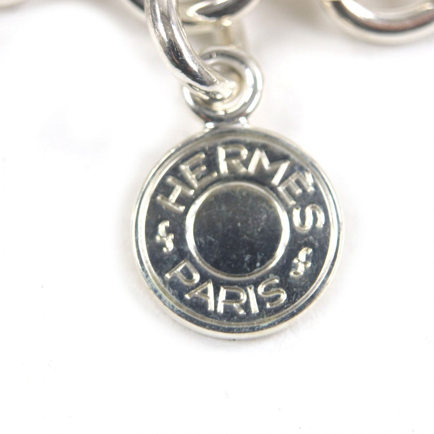 HERMES bracelet 925 Silver Amulet 7