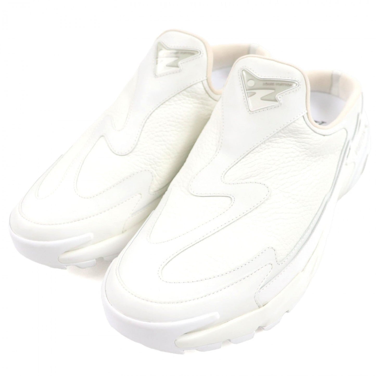 LOUIS VUITTON Sandals leather white tatic line 10